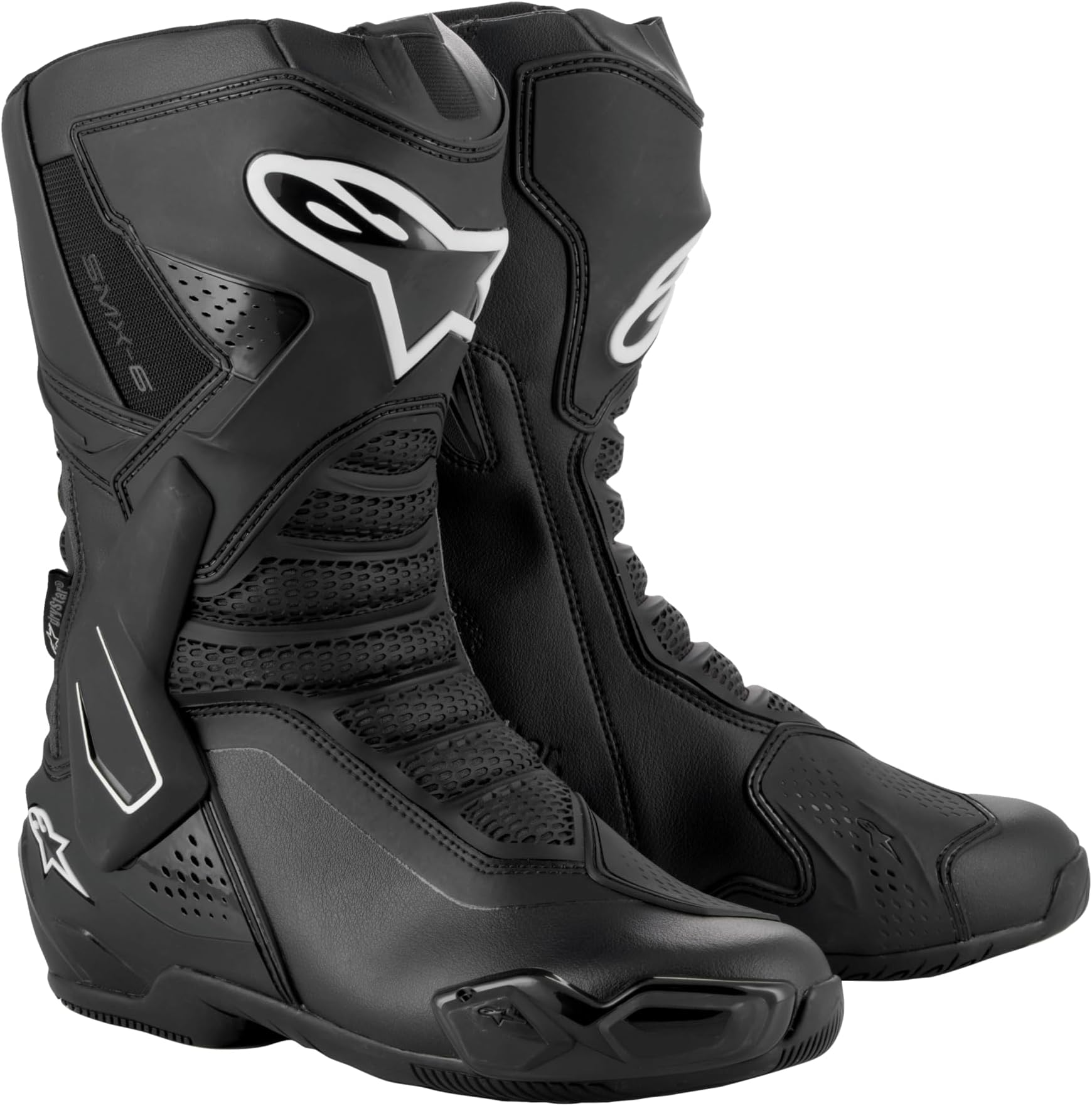 Alpinestars SMX-6 v3 Drystar Motorcycle Boots Waterproof Touring Gear with CE Approved Protection, Durable Design for Superior Comfort and Breathability for All Weather Riding, Black, 9