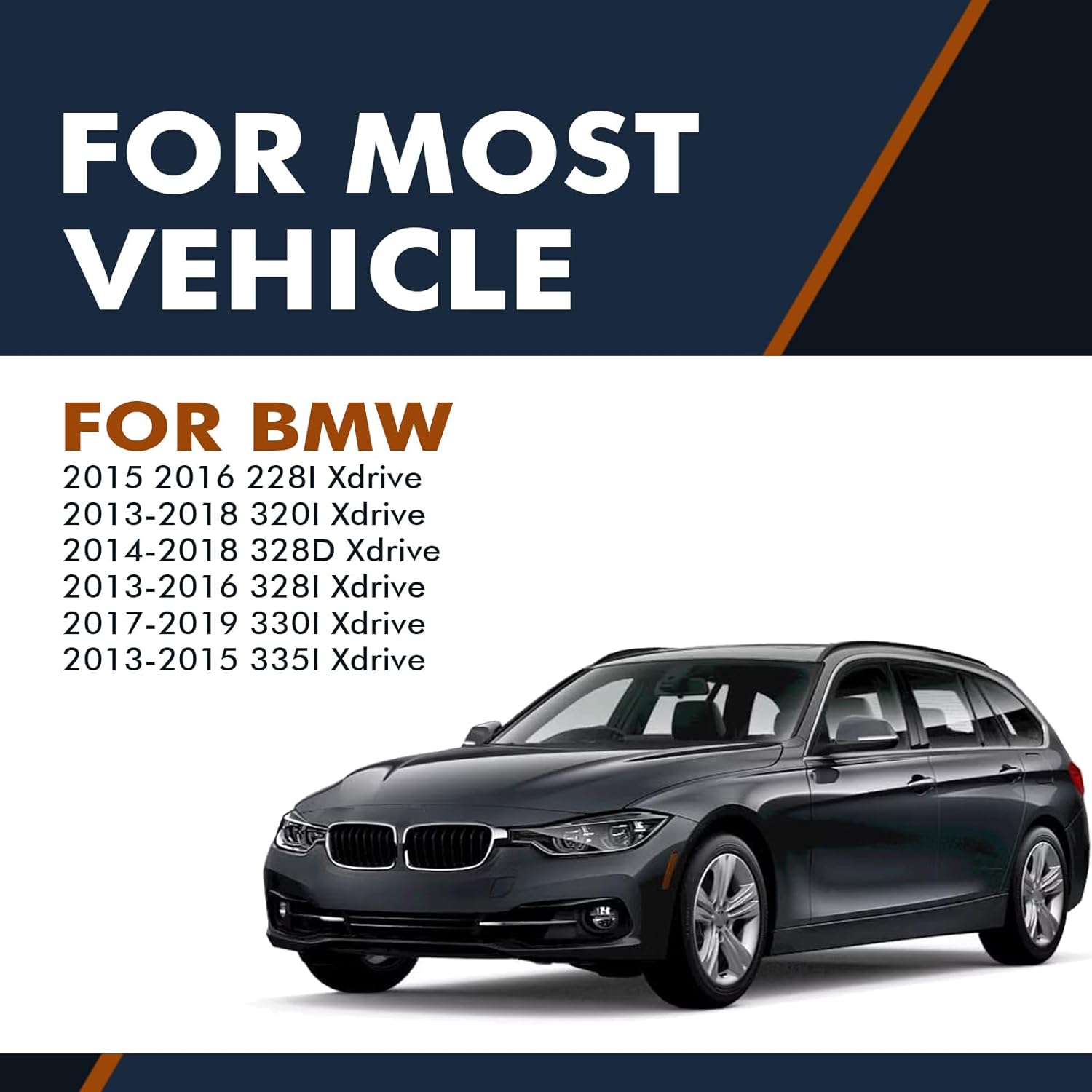 PM Auto Pair of 2 Front L-R Suspension Strut Assembly For 2013-2018 BMW 320I Xdrive