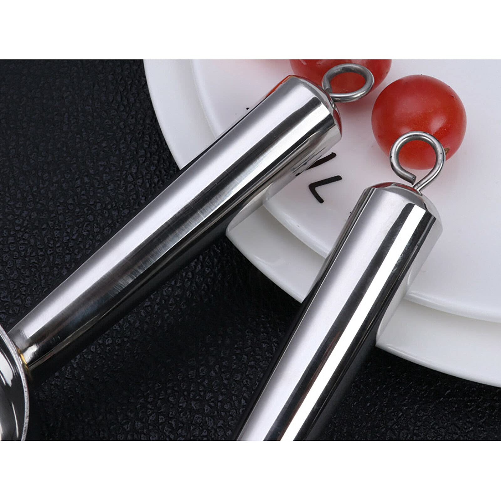 SHZICMY Lot de 3 cuillères à glace en acier inoxydable - Pour bar, cuisine, buffet, fête - Passent au lave-vaisselle.