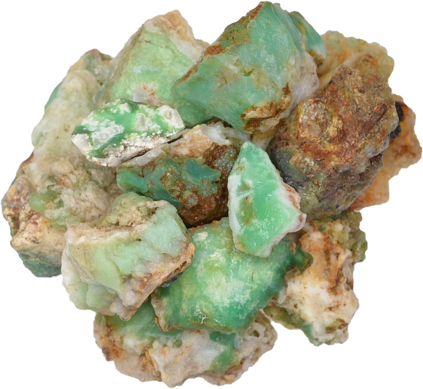 Hypnotic Gems 18 lbs Translucent Chrysoprase Bulk Rough