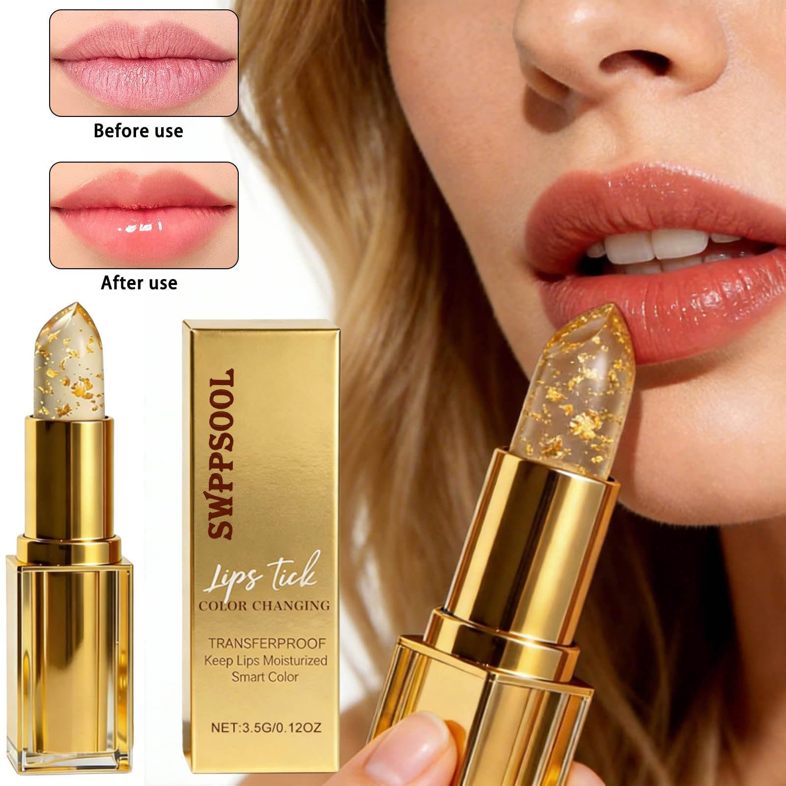 2026 PH Adjusting Colour Changing Lipstick - Long Lasting 24H Transferproof Hydrating & Nourishing Formula That Brightens Lip Colour with a Shiny Finish, 3.5g Portable Tube for Mature Women - 3