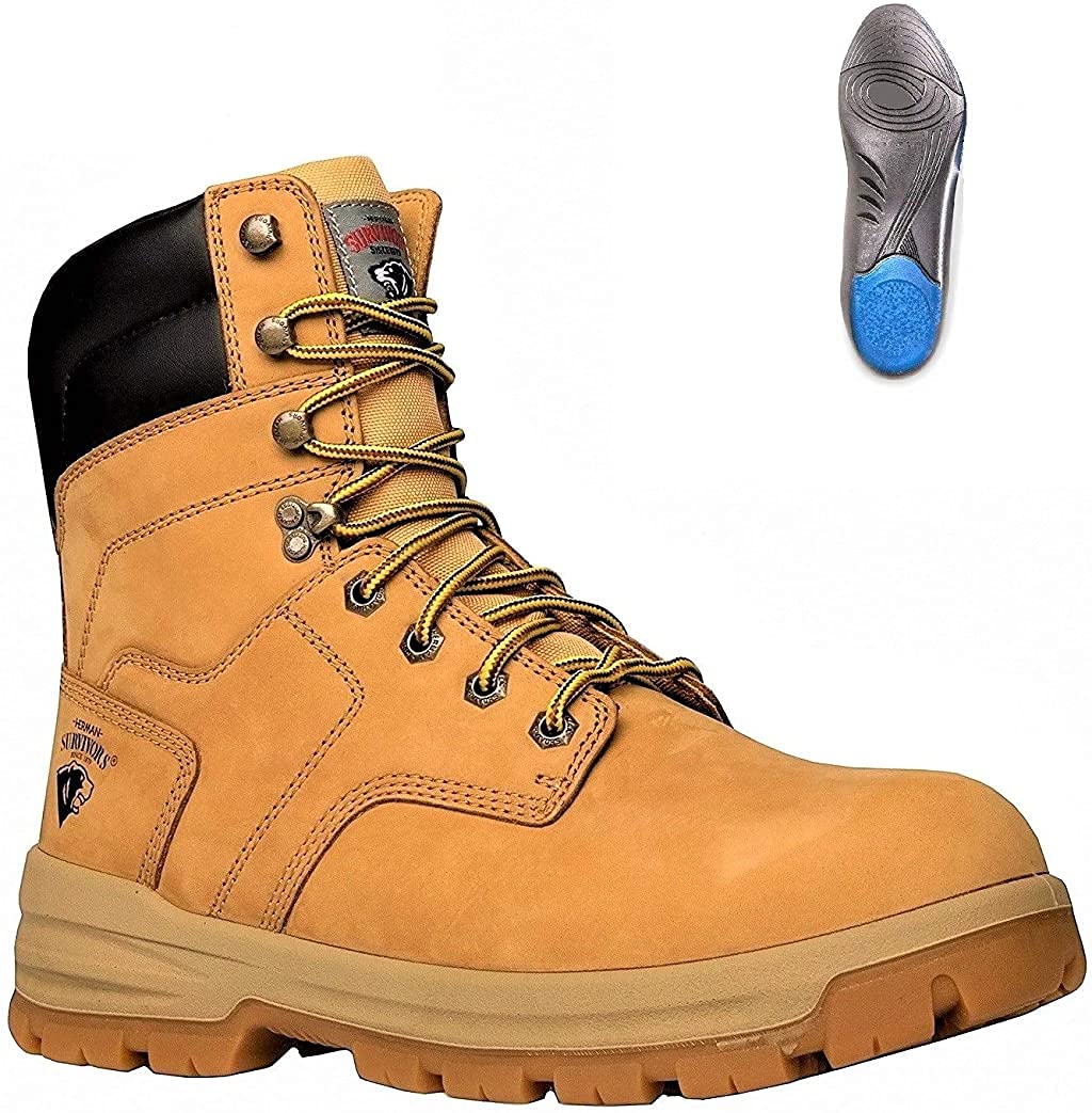 Buy Men's Grizzly Steel Toe Construction Work Boots +Plus [Lynx Comfort