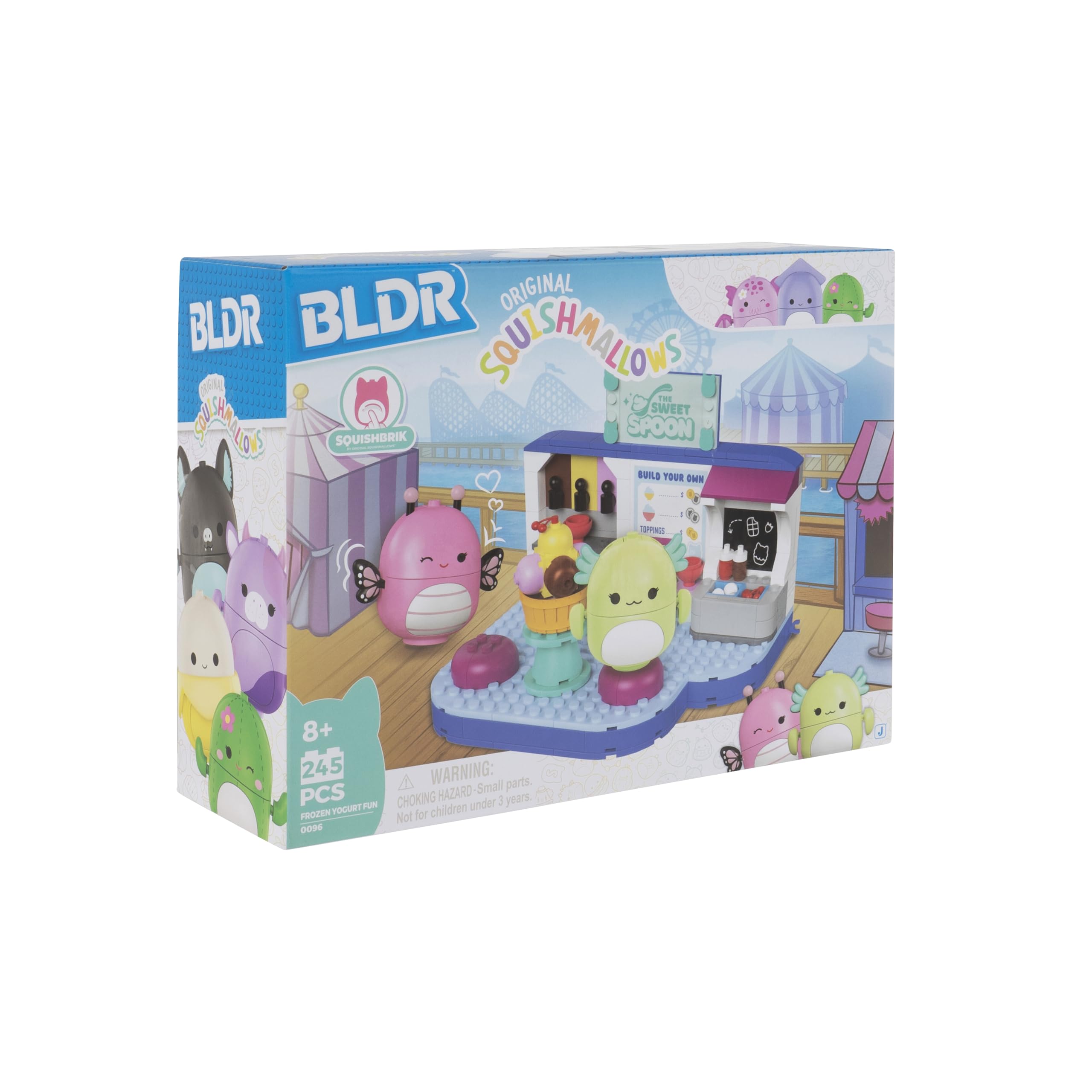 Squishmallows BLDR - Juego de construcción Divertido de Yogur congelado - Andreina la Mariposa + Mipsy el ajolote Figuras para Construir Fans 8+, 0096