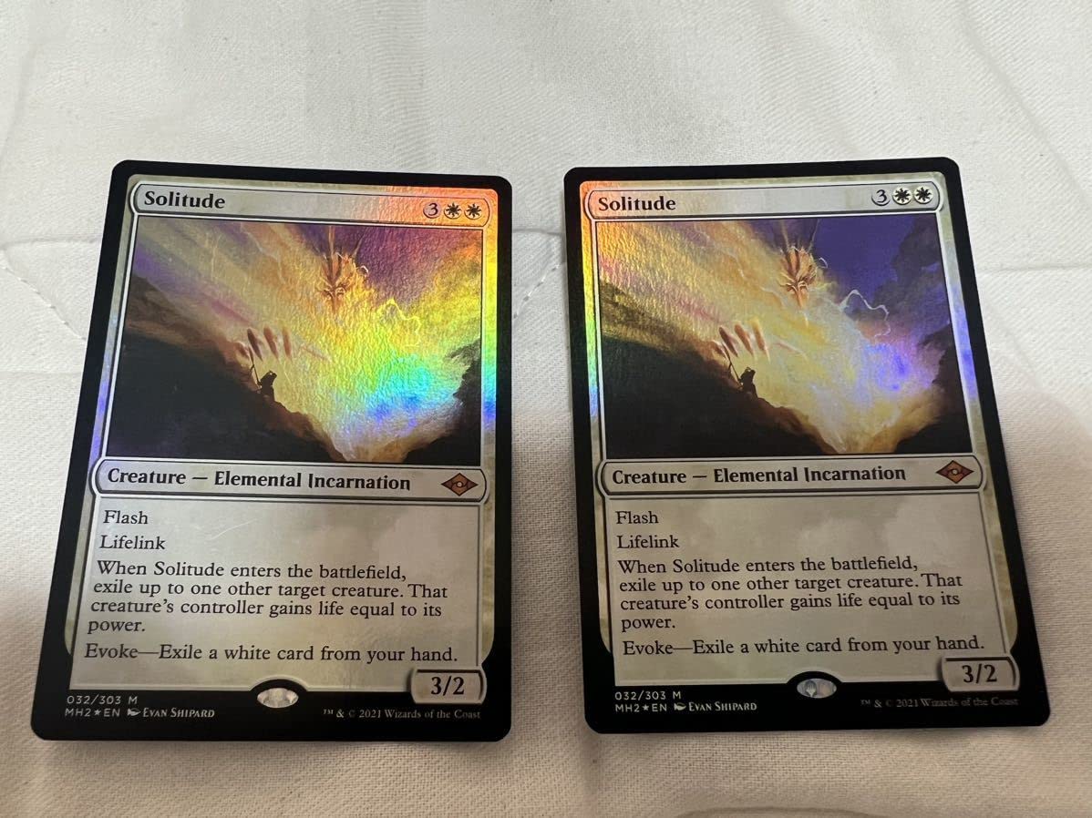 Amazon.co.jp: MTG foil 英語版 孤独 Solitude 2枚セット : おもちゃ