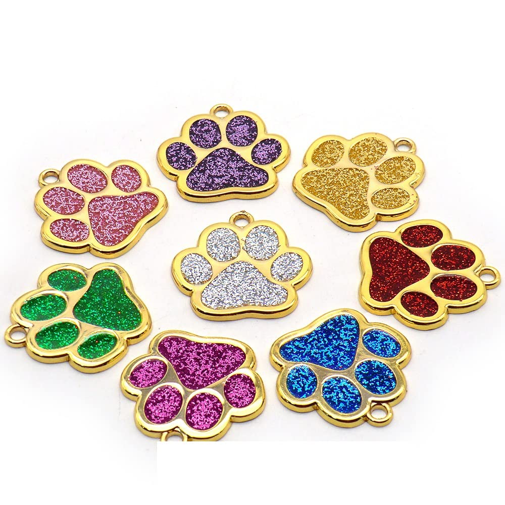 100 PCS Anti Perdita Gatto Cane Tag Ciondolo Personalizzato ID Inciso Nome Tag Negozio di Animali Pet Nome Numero di Telefono Tag FAI DA TE Targhetta All'ingrosso, Blu