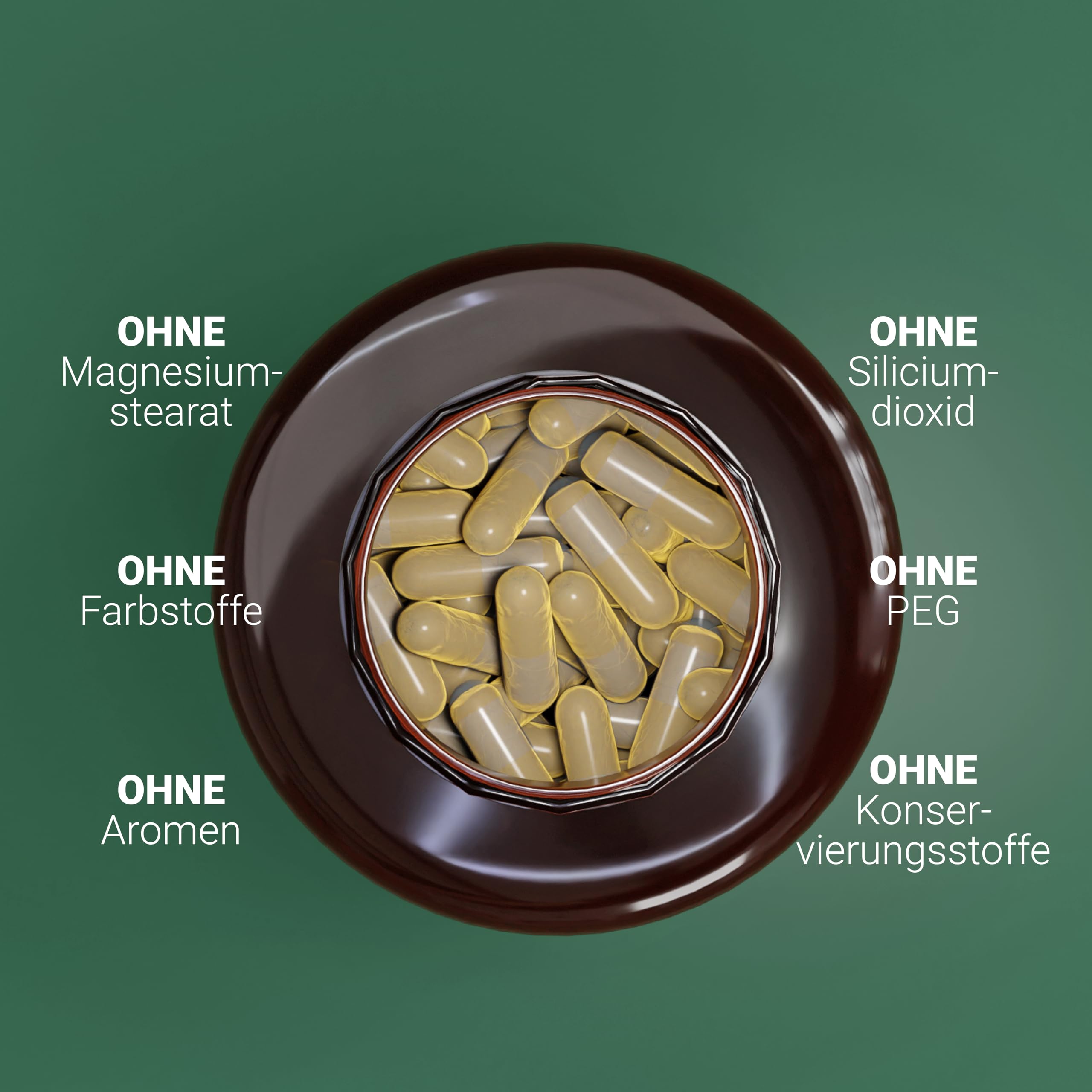 Nullure Thermogener Natürlicher I Vegan I Grüner Tee + Kurkuma + Ingwer + Berberin + Resveratrol + Knoblauch + Vitamin A + Piperin - 120 Kapseln (2 Monate)