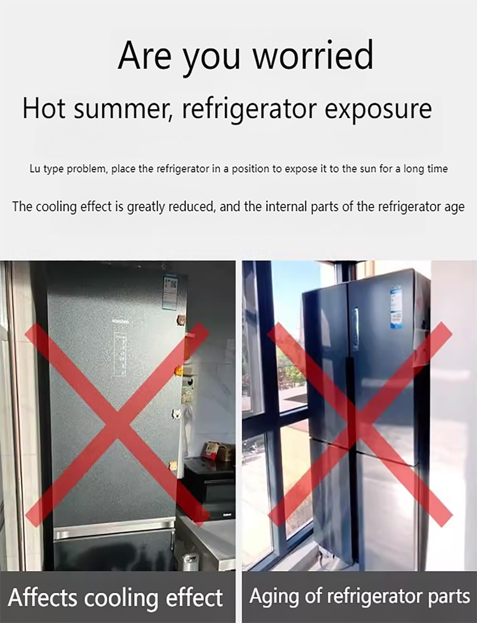 Housse De Réfrigérateur Universelle, Couverture Isolante Pour