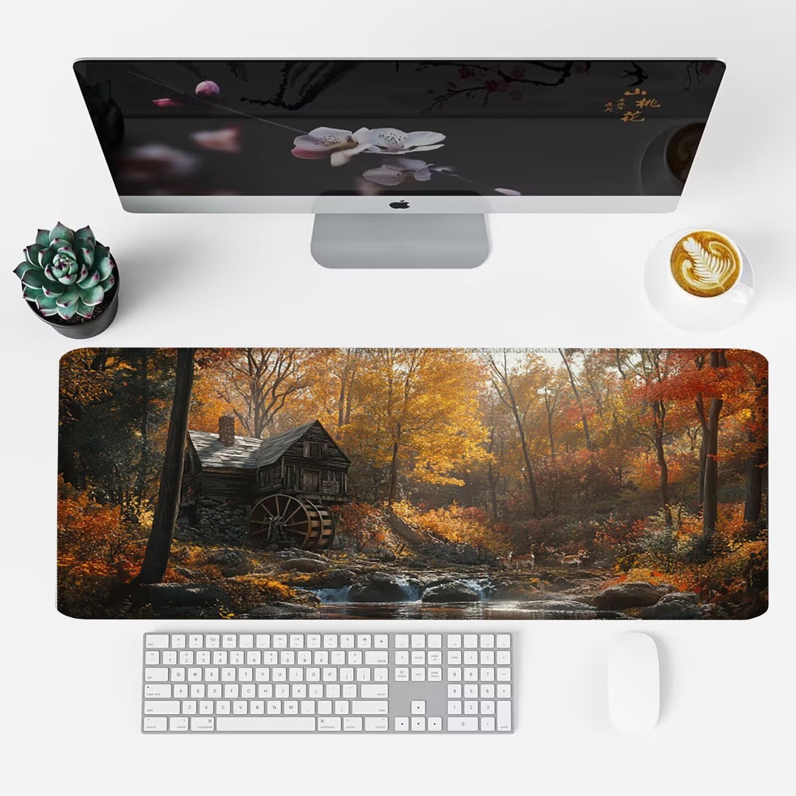 Podkładka pod mysz, podkładka pod mysz XXL 1200 x 600 podkładka pod mysz dla graczy, wodoodporna gumowa podstawa, duża podkładka pod mysz do gier na biurko zszyte krawędzie wodoodporna antypoślizgowa
