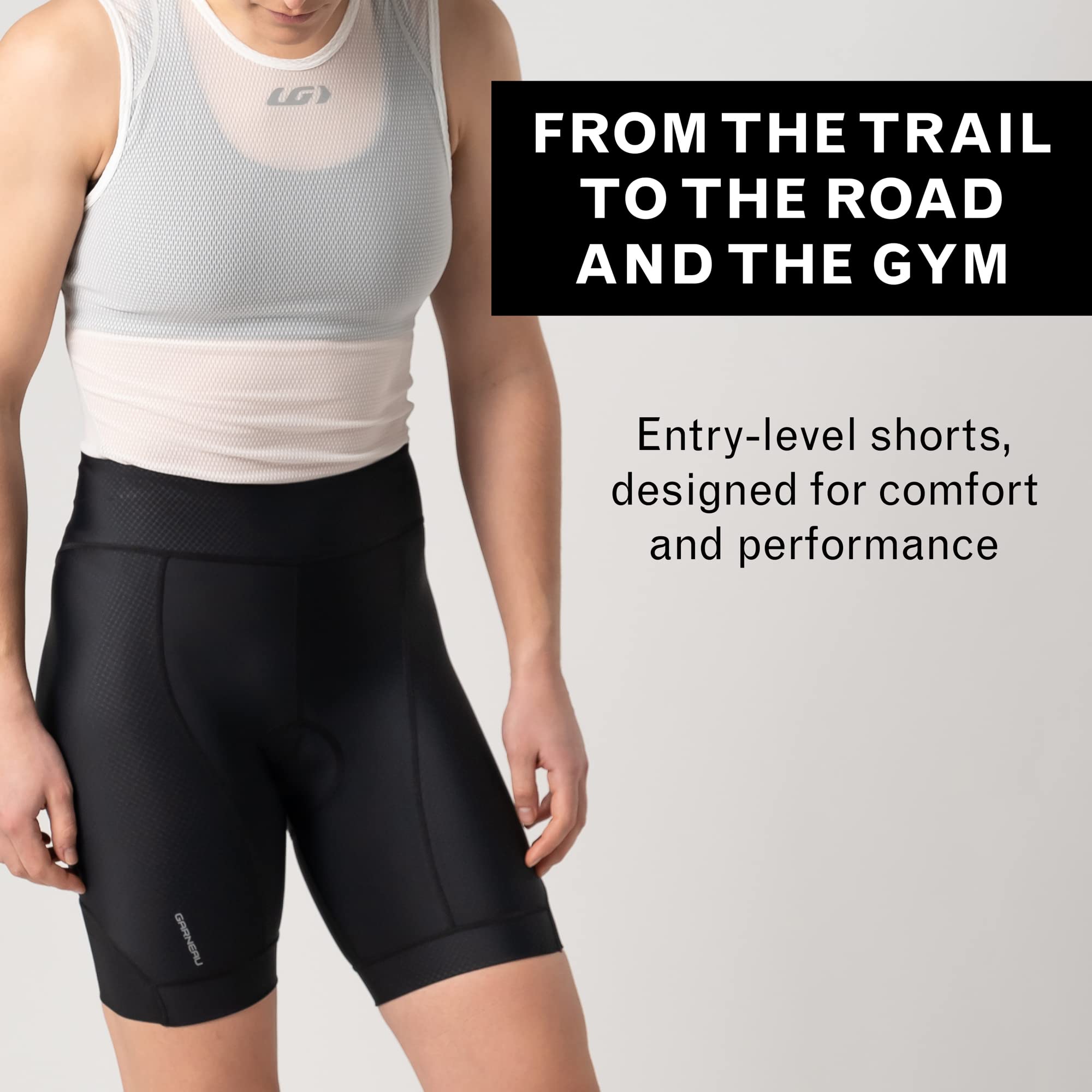 Louis Garneau, Women's Optimum 2 Shorts, Stretchable, Padded, Breathable & Quick Drying, Black, X-Large