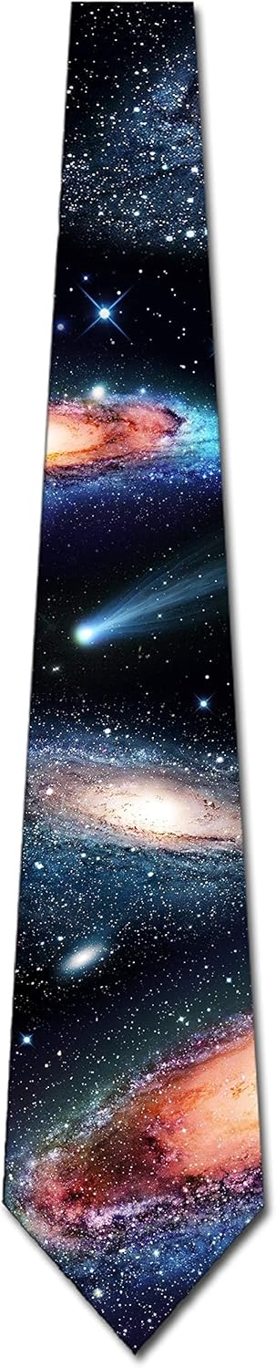 Three Rooker Space Ties Mens Galaxy Outer Space Neckties