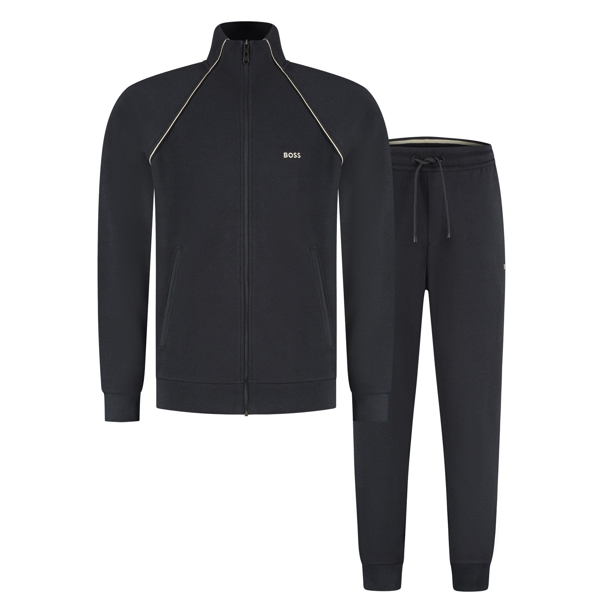 BOSS Men's Sweatshirt, Dark Blue 402, XL