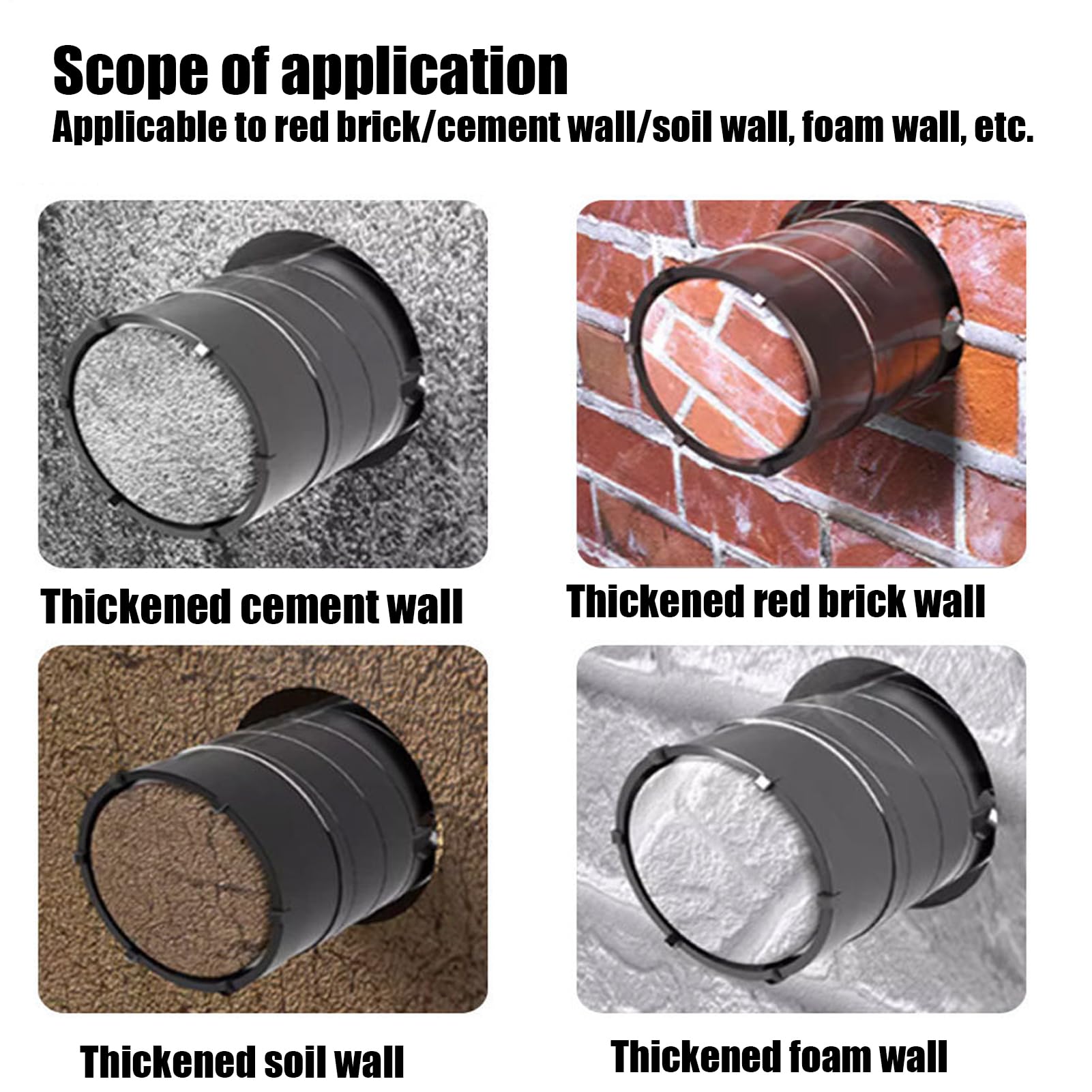 Juego De Brocas De Corona Para Pared herramienta de corte de metal estable | broca multiuso para cemento kit de accesorios para fontanería, electricidad y aire acondicionado