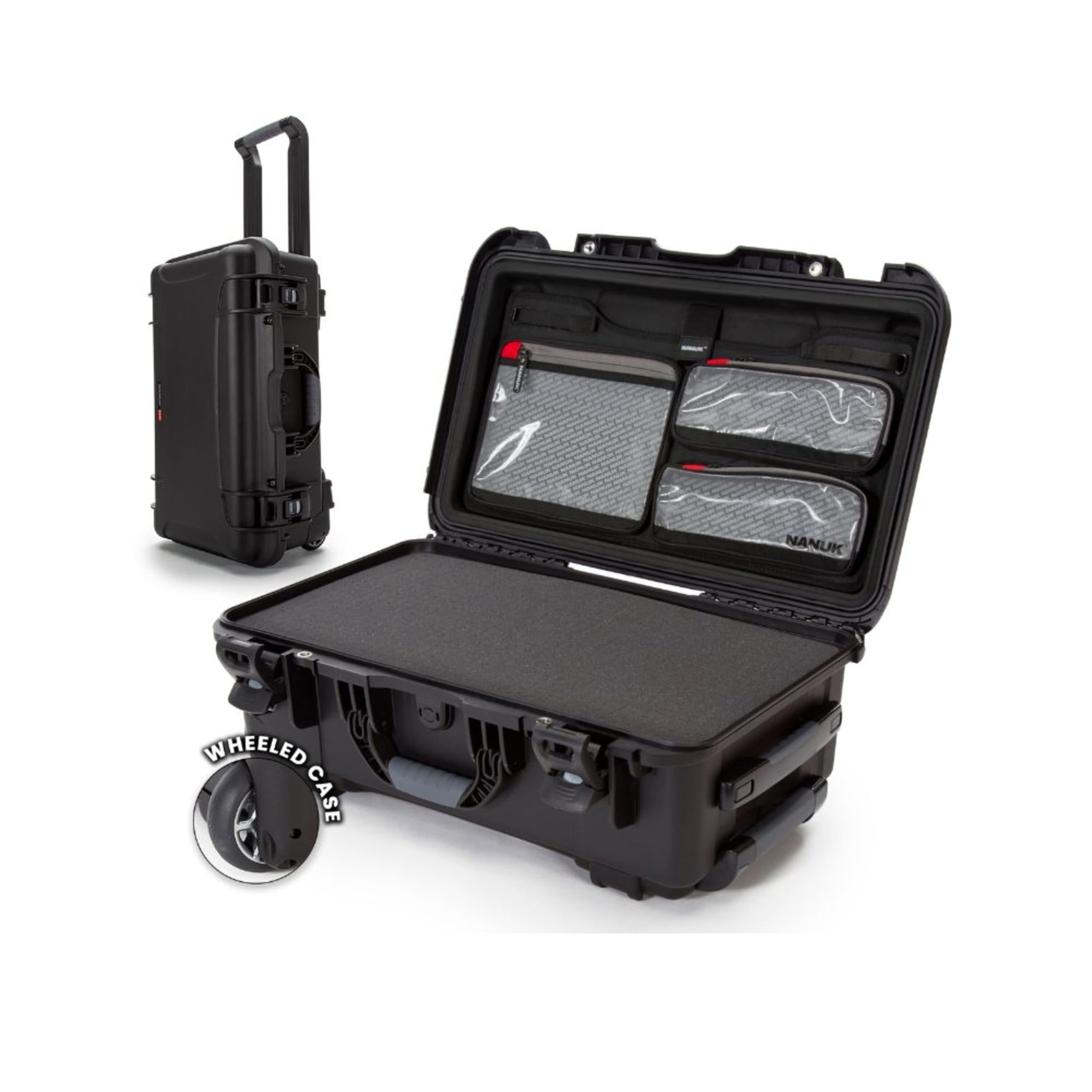 Photo 1 of NANUK 935 Hard Case with Cubed Foam and Lid Organizer for Camera & Lenses – Waterproof Protective Equipment Case with Wheels, 22” x 14” x 9” – Dustproof, Carry-On Approved for Most Airlines – Black
