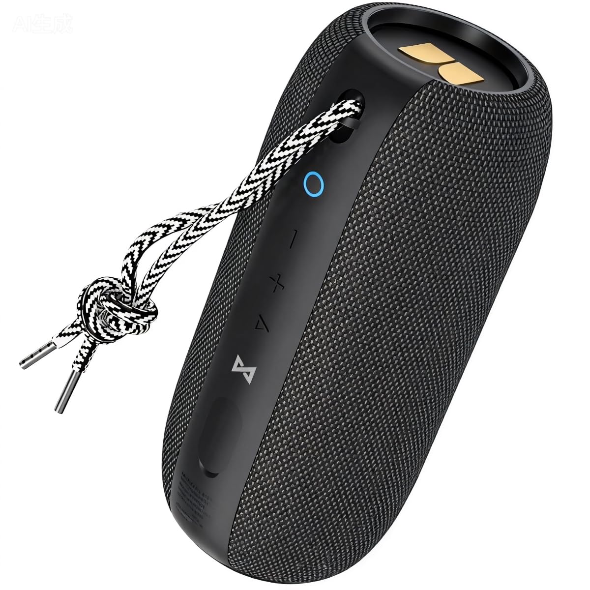 Monster S320 Bluetooth Speaker, 40W True Wireless,360° Stereo Sound Effect,IPX7 Waterproof, 32 Hour Playing Time,Suitable for Outdoor Portable Speaker,Black.