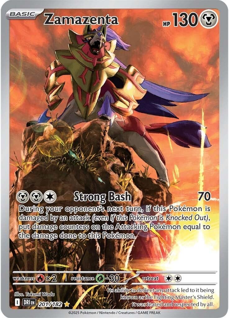 Zamazenta 201/182 – Destined Rivals Illustration Rare – Foil Card