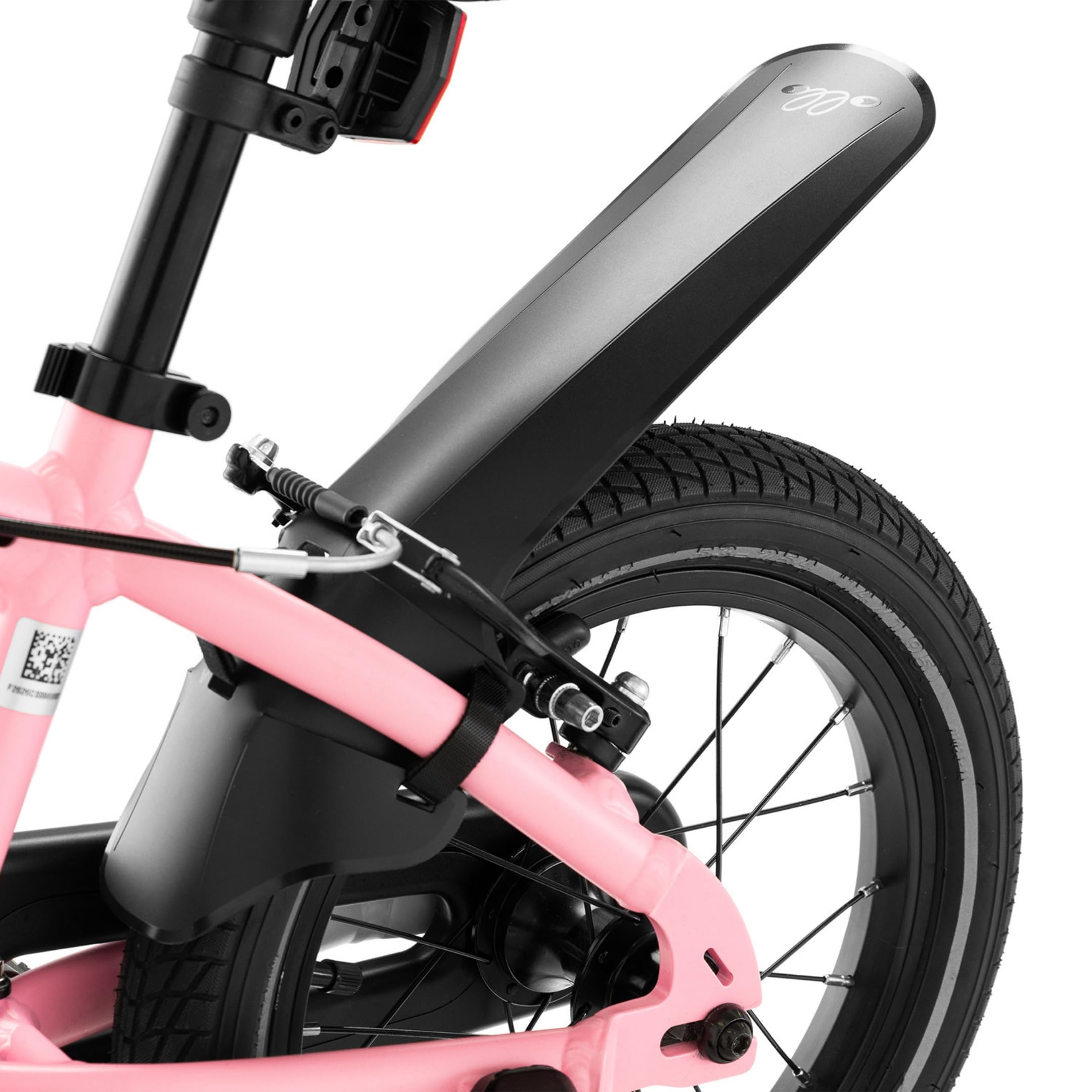 Ollo Adventure Bike 14 Zoll Kinderfahrrad ab 3 Jahre - leichtes Fahrrad für Kinder 95-110 cm - Aluminiumrahmen, kindgerechter Sattel, Bremsen, Schutzbleche, Ständer & Gym Bag