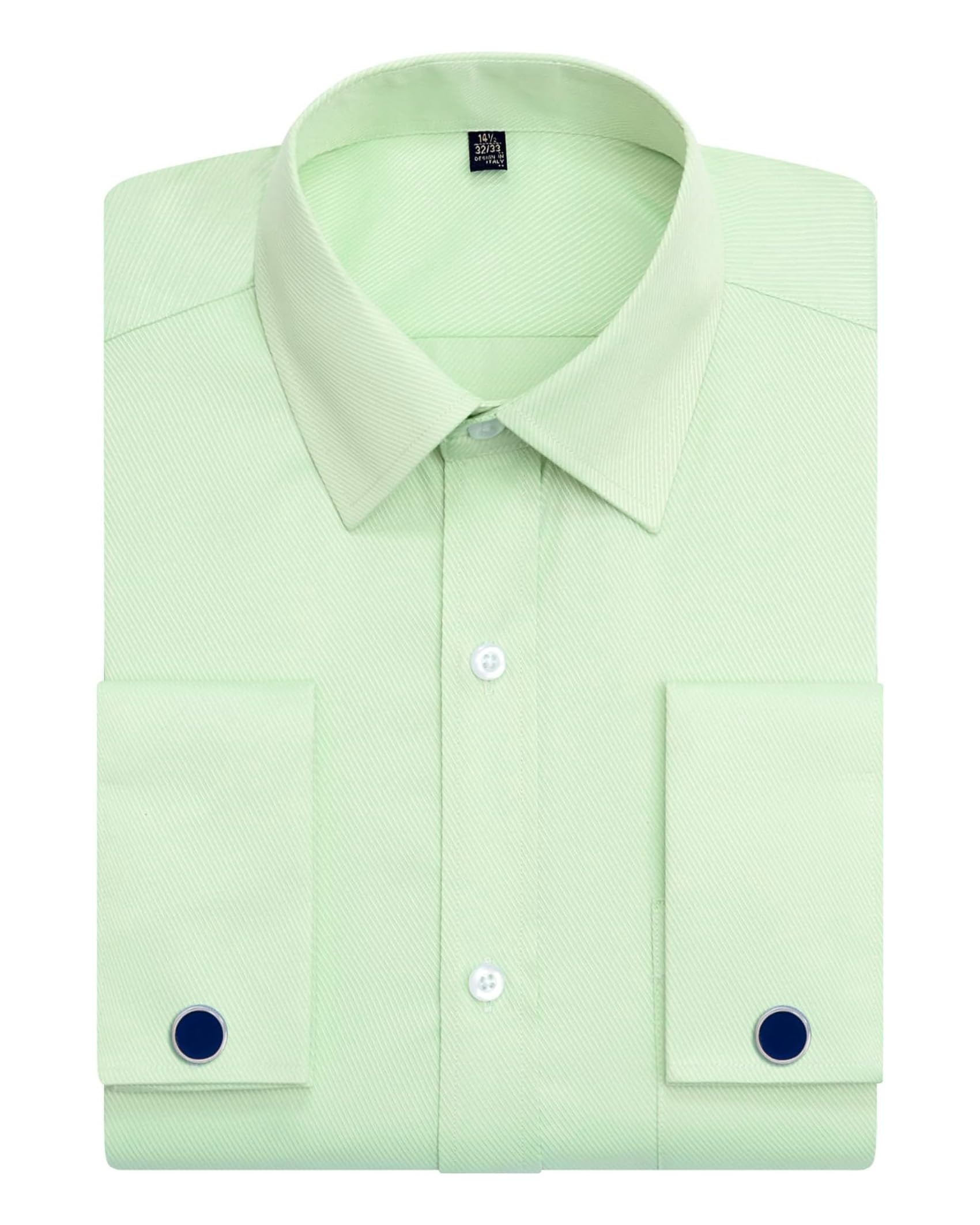 Alimens &amp; Gentle French Cuff Regular Fit Dress Shirts (Cufflink Included)
