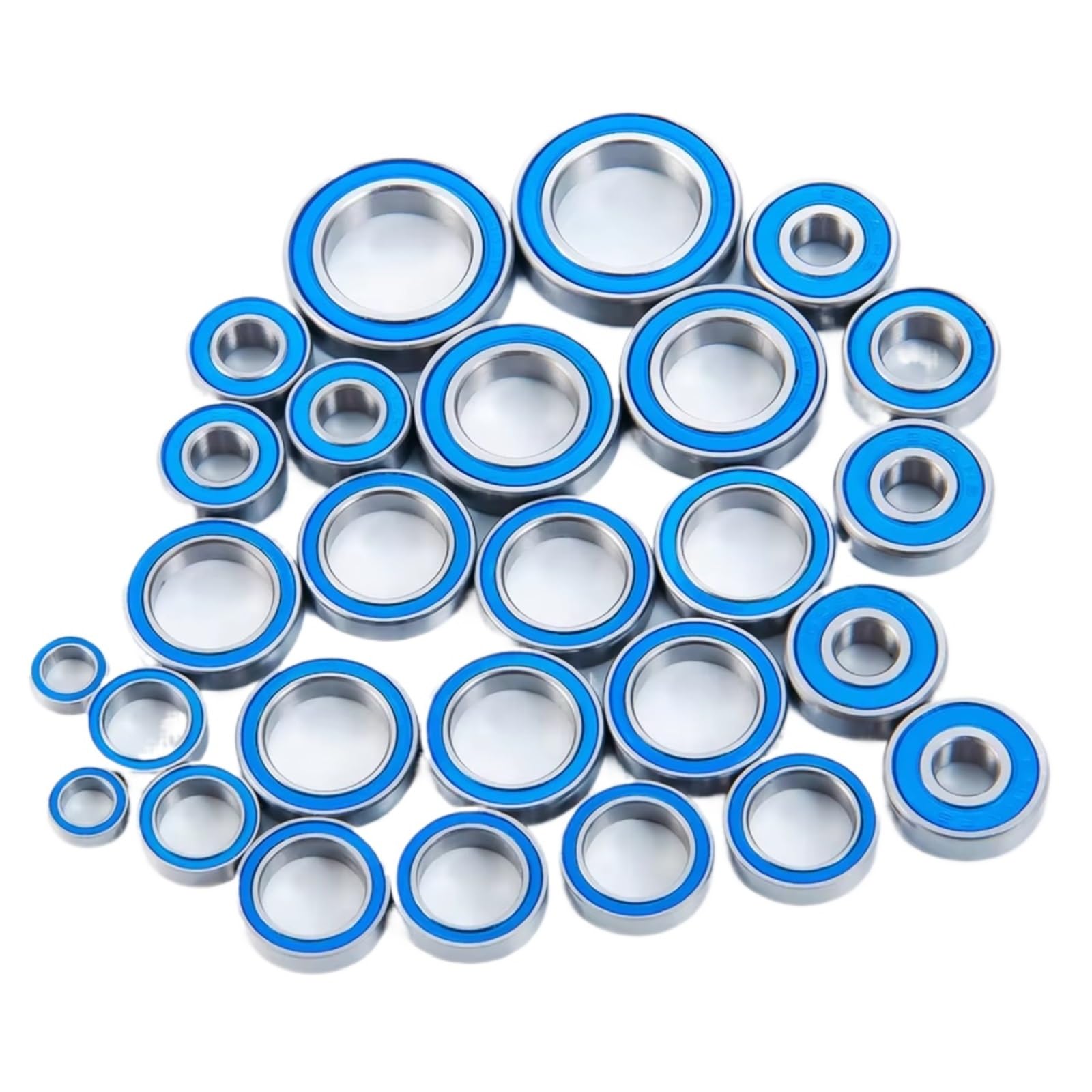 Rodamientos Bolas RC para Maxx 4S 1/10 27 Piezas Kit De Cojinetes Sellados para Cubo De Rueda RC Accesorios para Modelos De Camión Y Coche Piezas De Repuesto Mejoradas