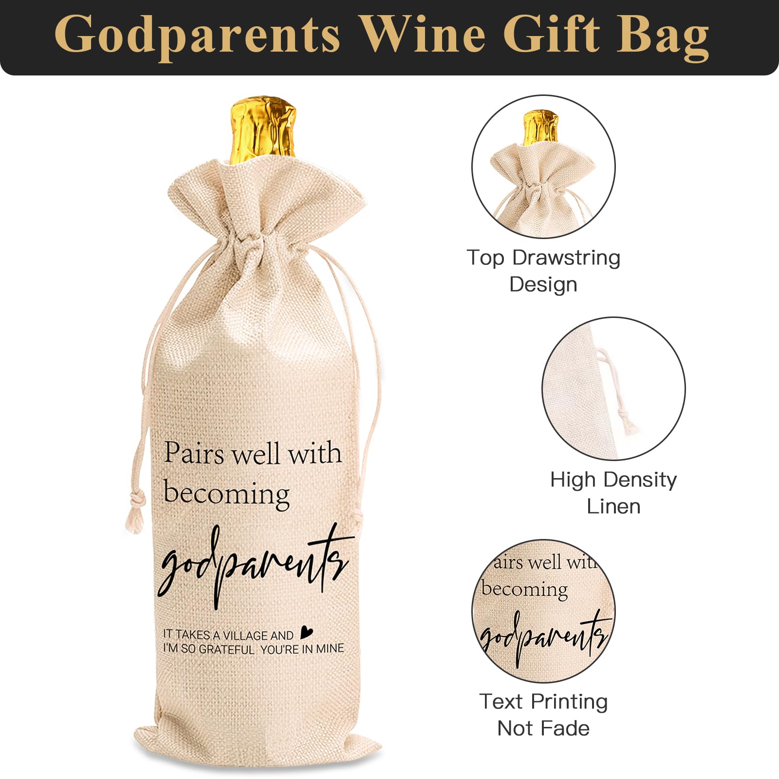 Physkoa Est2026 Godparents Gift– Godfather & Godmother Proposal Gifts-Godparents Proposal Present-Will You Be My Godparents