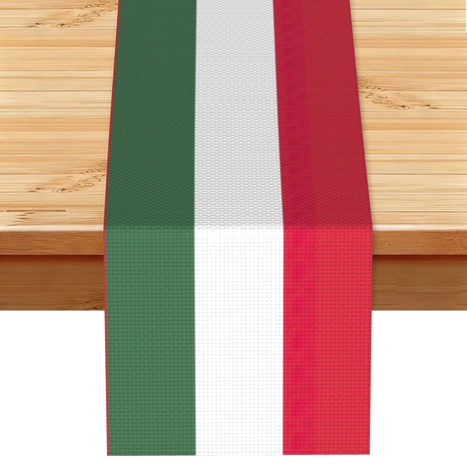 Flag of Hungary Printed Table Runner 13 x 72, Wrinkle Resistant Decor for Dining Table Coffee Table Fireplace