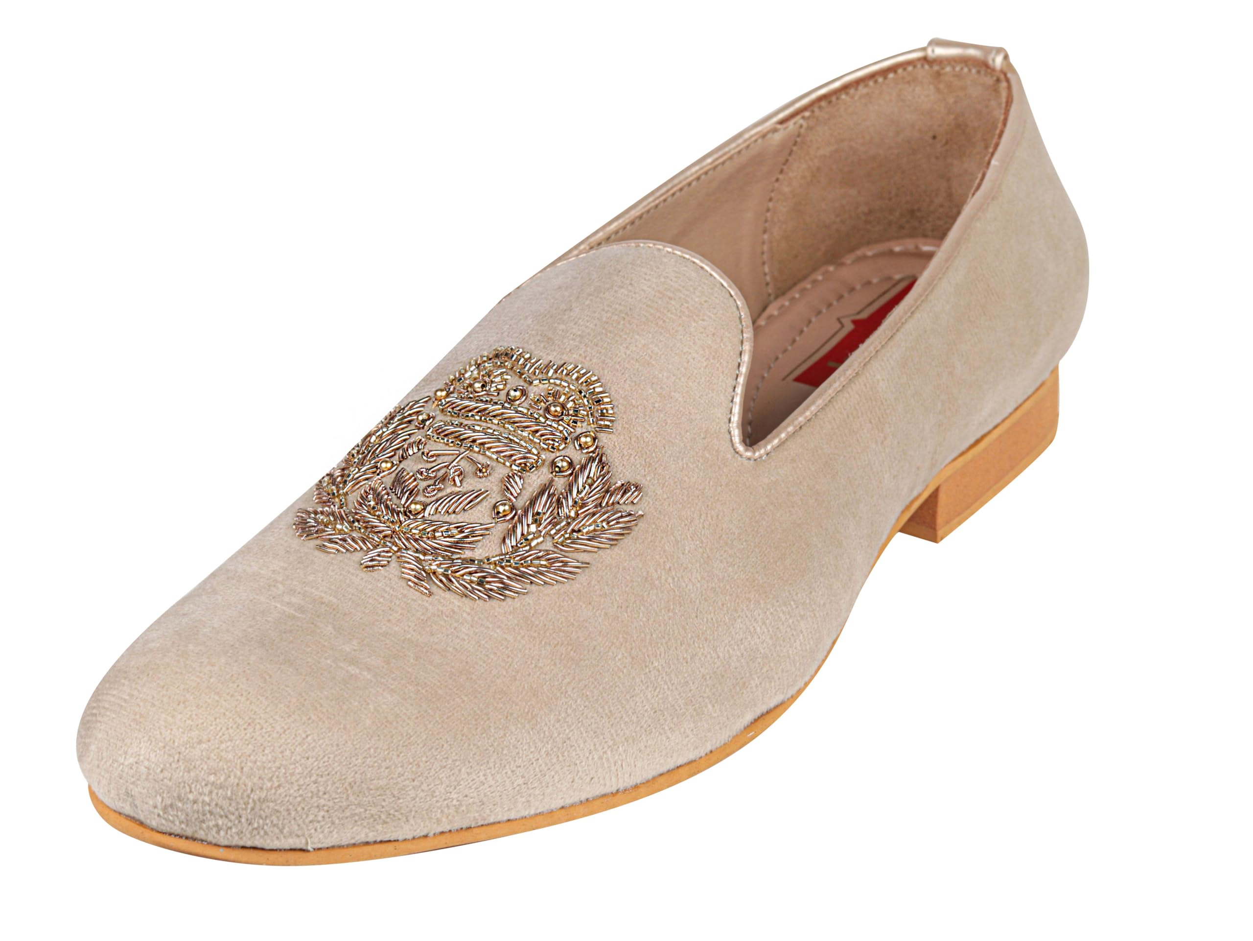 Tanny Shoes Mens Fabric Matarial Cream Ethnic Shoe for for Wedding|Party|Occasions|Fashion|Outdoor|Indoor|Lightweight|Shoes with TPR Sole_9 (B0949L4GG6) Amazon Price History, Amazon Price Tracker
