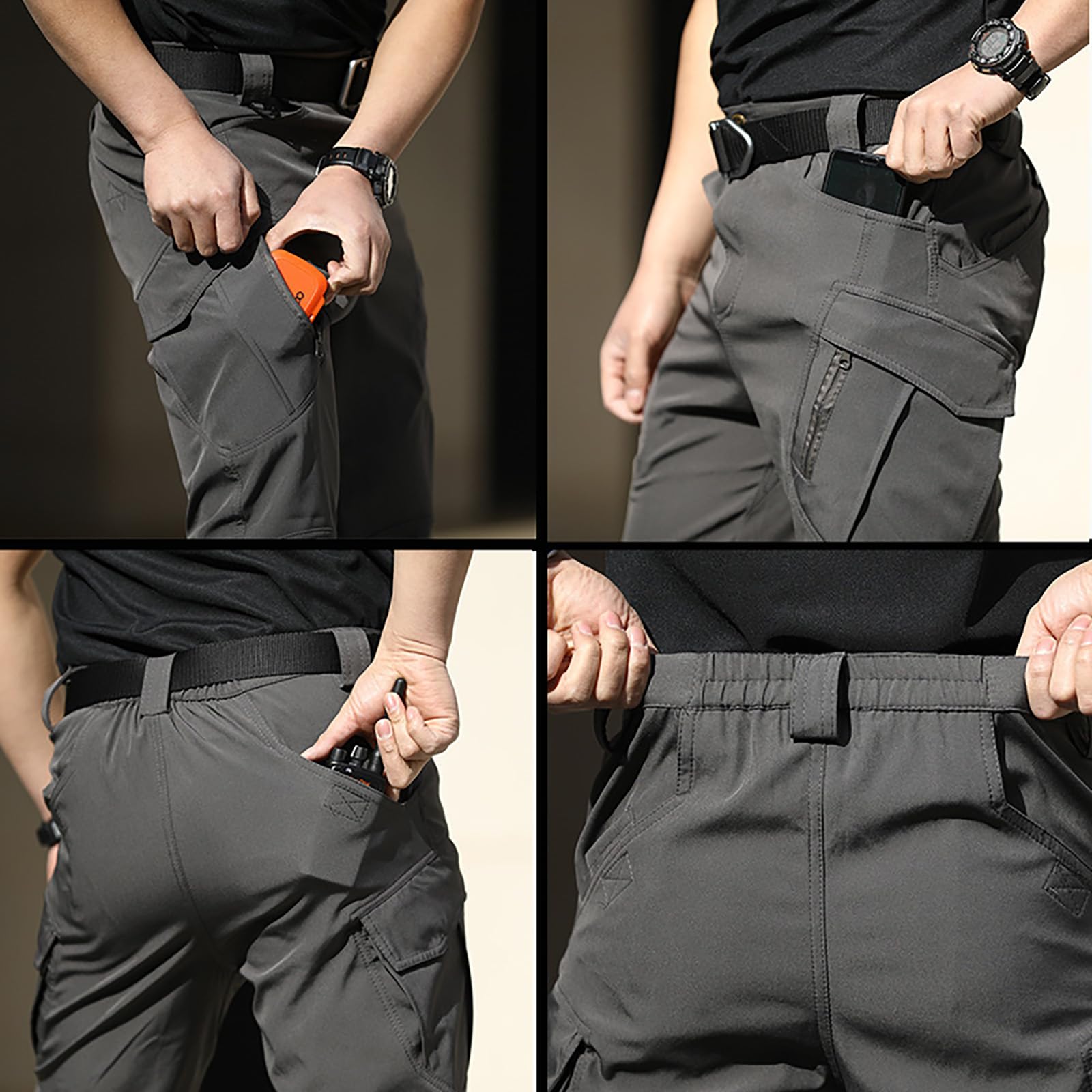 Générique Pantalon de Moto Tactique Apexcargo, Confortable, Extensible, imperméable et résistant à l'usure, avec Plusieurs Poches