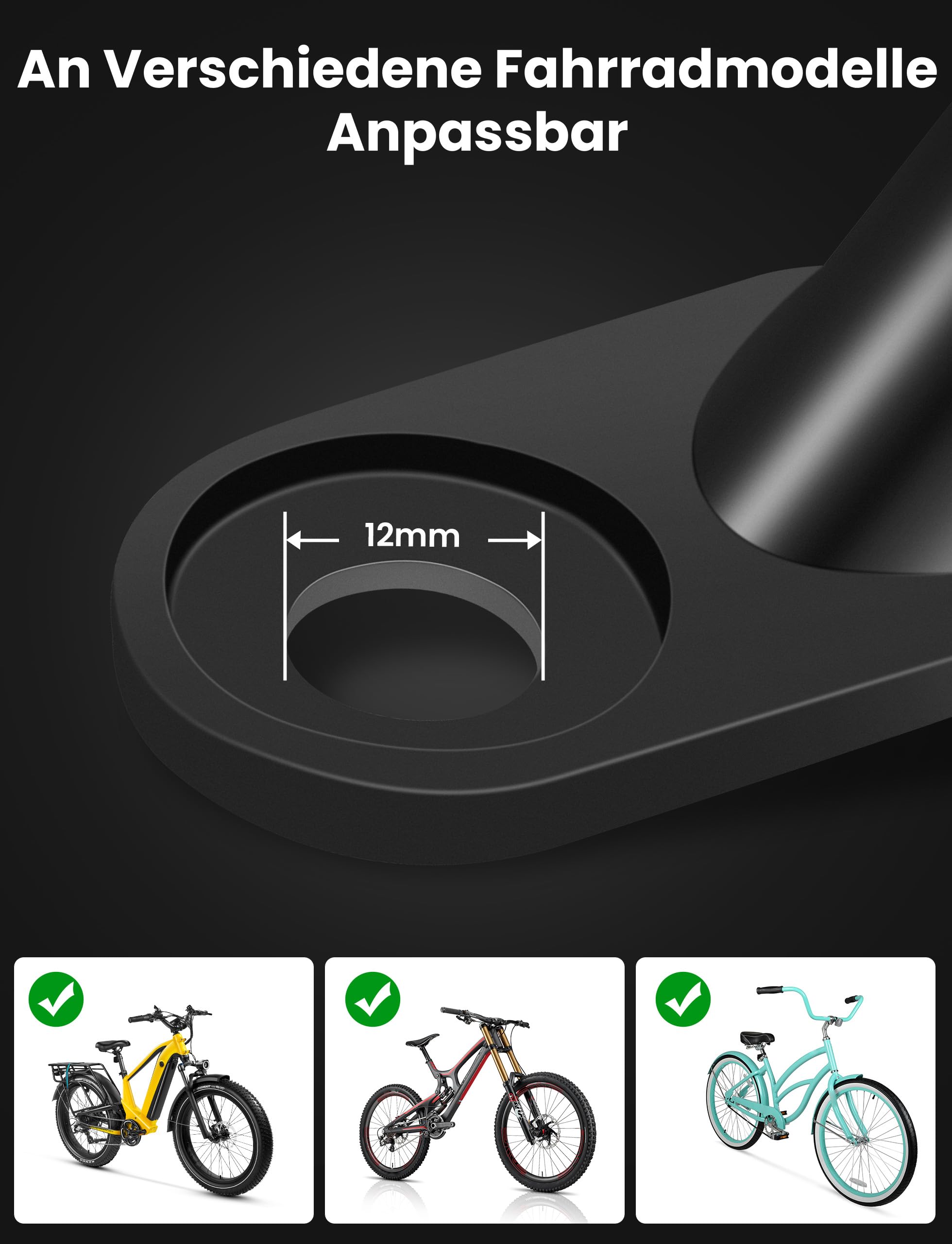 Coicer Przyczepka rowerowa, hak holowniczy, adapter, przyczepka do roweru, z trzpieniem zabezpieczającym, przyczepka rowerowa
