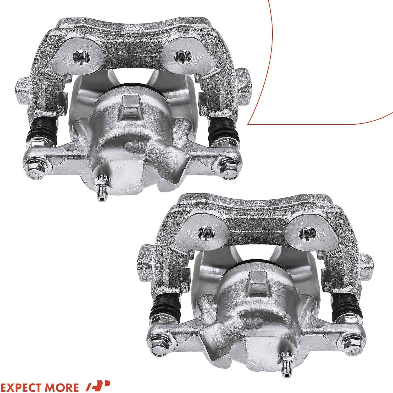 A-Premium Disc Brake Caliper Assembly with Bracket Compatible with Select Land Rover Models - Range Rover 2010 2011 2012, V8 5.0L Naturally Aspirated - Rear Driver and Passenger Side, 2-PC Set