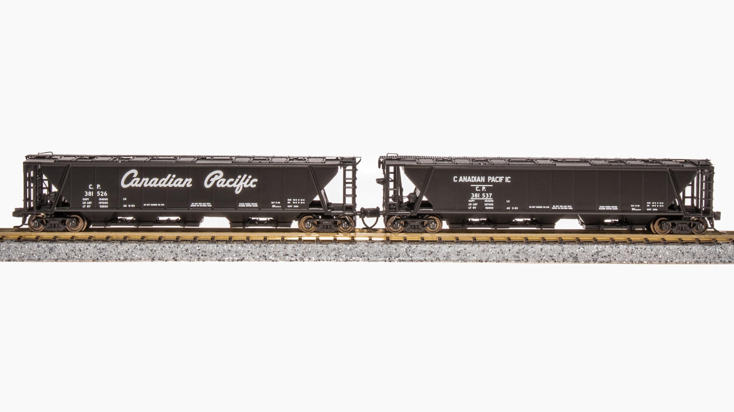 Broadway Limited 7260 H32 Covered Hopper, CP, Variety 2-Pack, N Scale (Fantasy Paint Scheme)