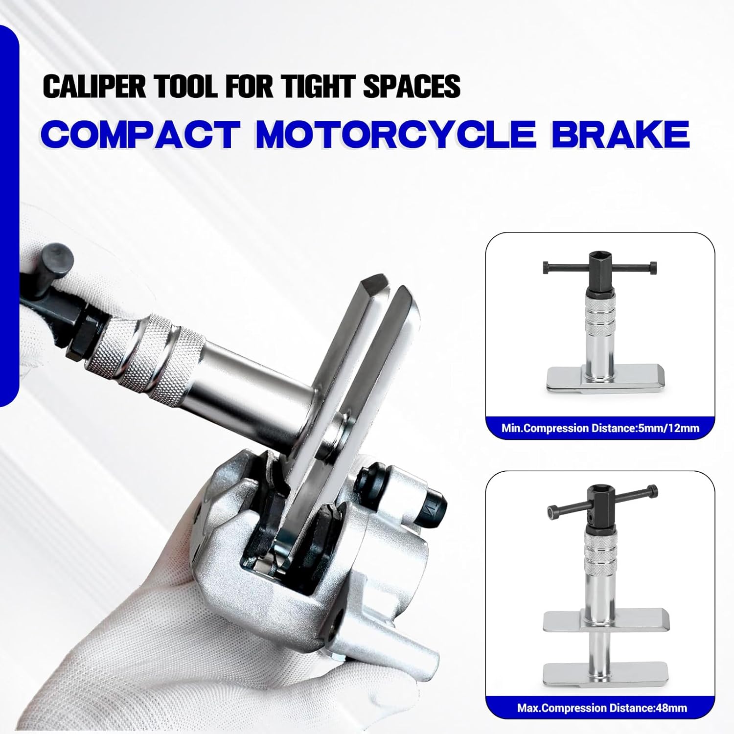 Heavy Duty Motorcycle Brake Caliper Spreader Tool,Brake Calliper Compressor Tool,Brake Piston Spreader for Most Vehicle Brake Discs