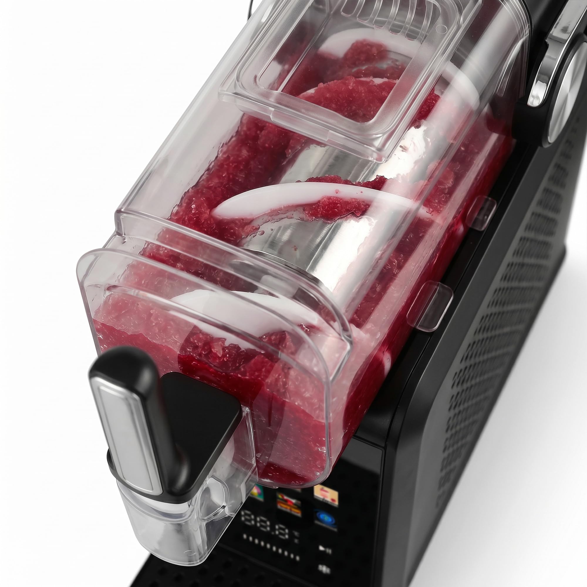 JOCCA - Máquina de Granizados, Helados y Bebidas Frías, 1,8 Litros, 7 Programas, Prepara Bebidas Frias en 15-60 minutos, Control de Temperatura, Pantalla Táctil, 200W