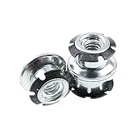 Vista 3 de MEETOOT 10 piezas de insertos redondos para tubería Insertos roscados para tubos Tapón inferior de metralla de flor de ciruelo