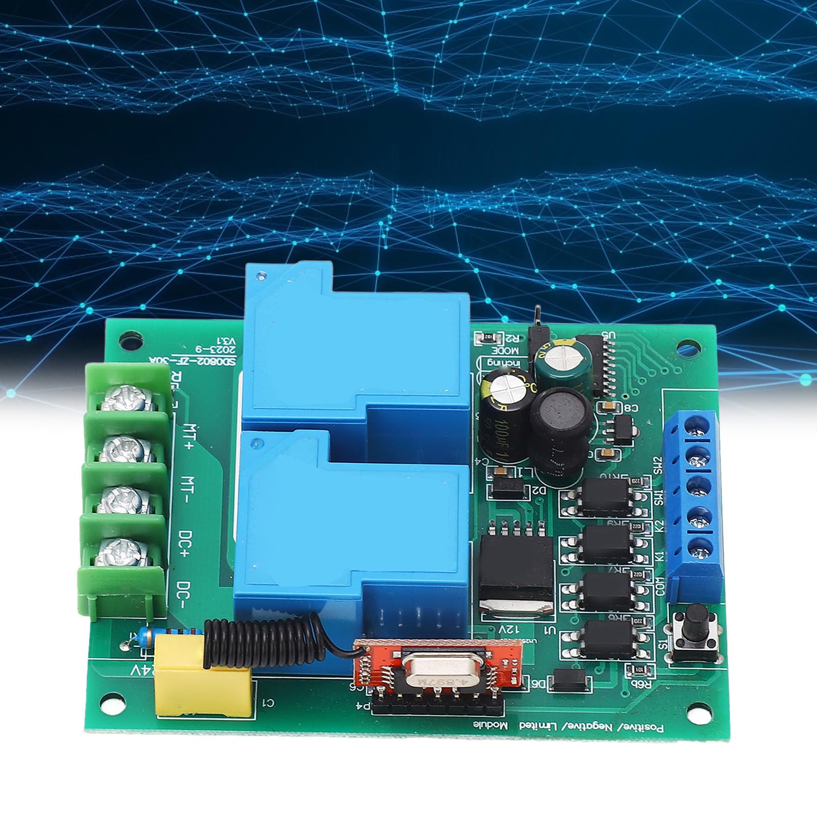 Module Commande Moteur DC Télécommande Contrôle Avant Arrière 2 Vitesses pour Robot Voiture RC