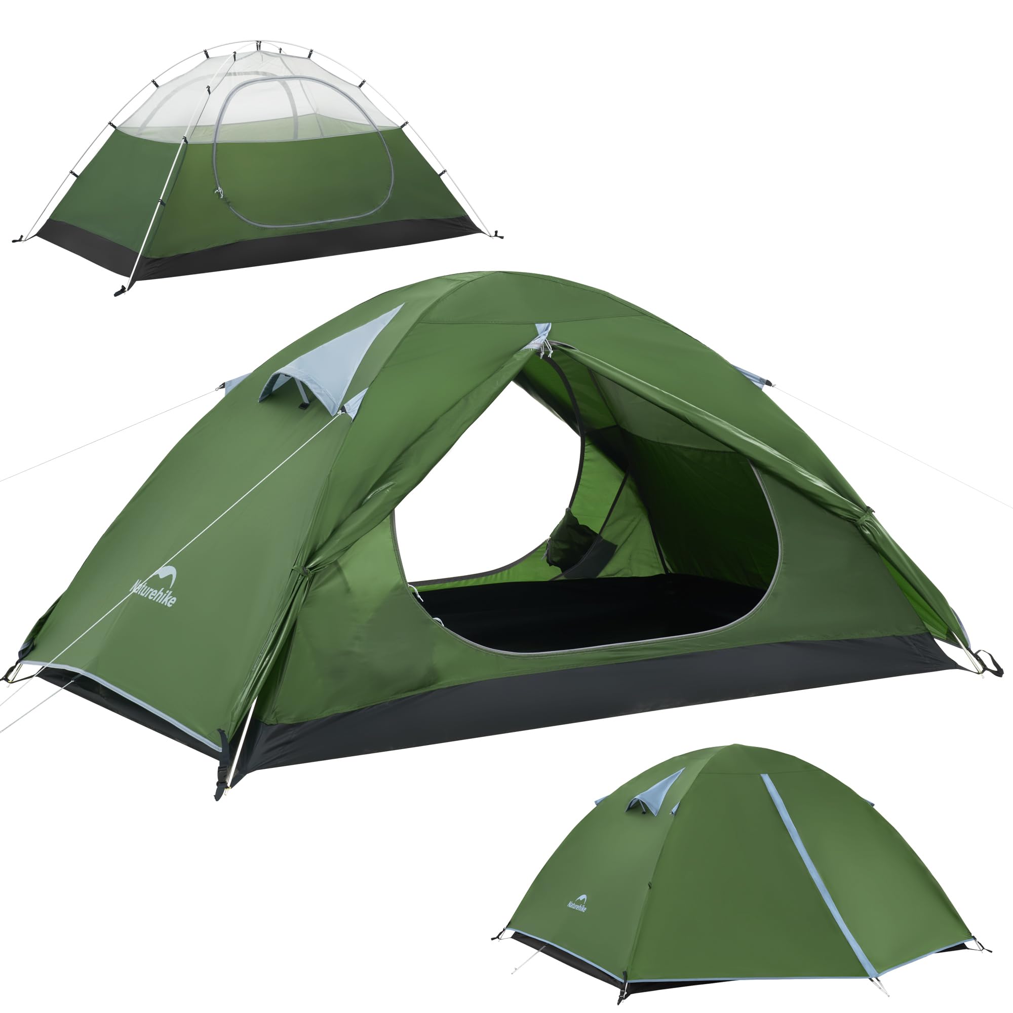 Naturehike Bleik Tente de camping légère imperméable double couche pour randonnée et trekking