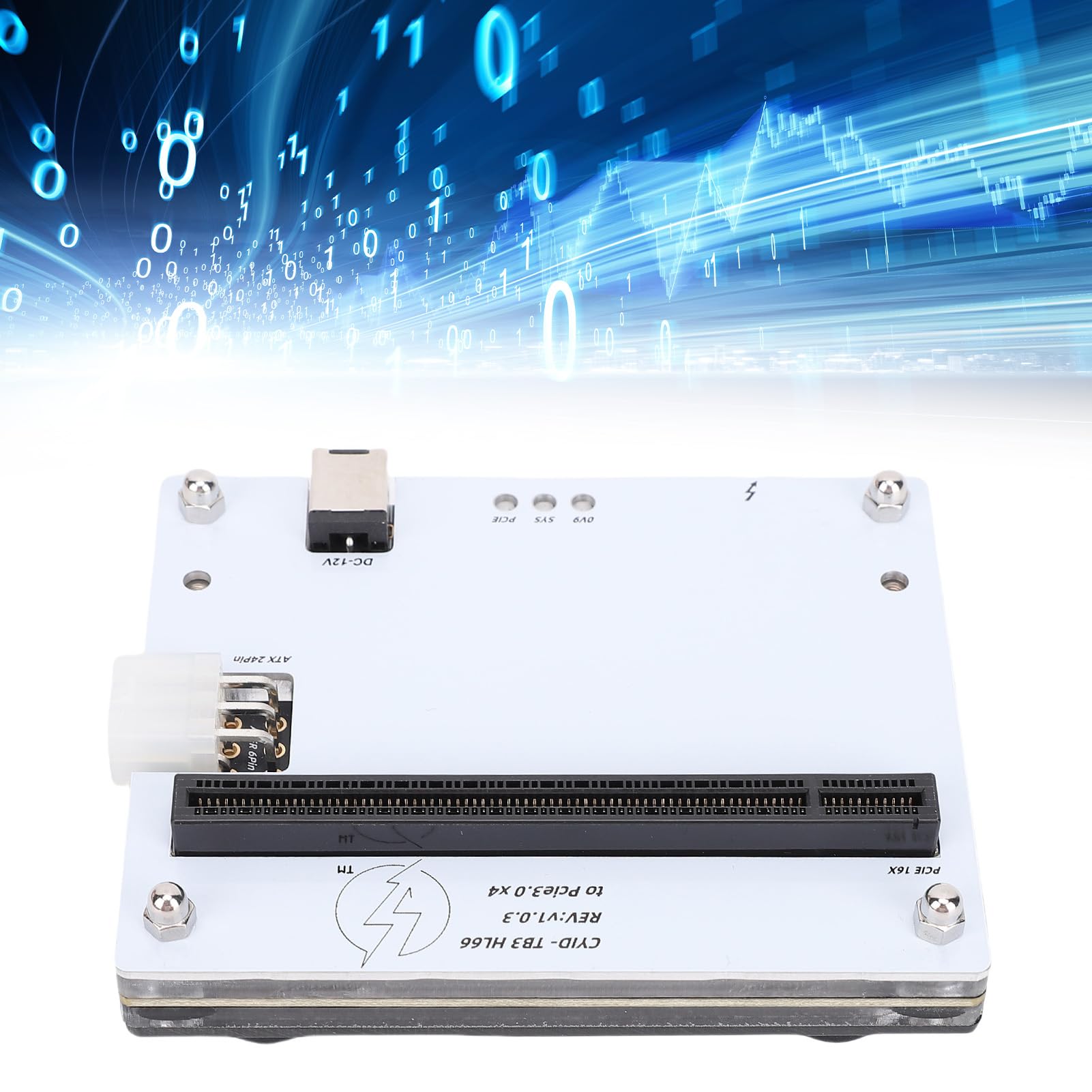 Ausla Zewnętrzna Stacja Dokująca GPU USB4 Stacja Dokująca Karty Graficznej PCB do Gniazda PCIe 16X JHL7440 rozszerzeń Hot Swap DC12V do Laptopa Mini PC i Przenośnej Konsoli Gier