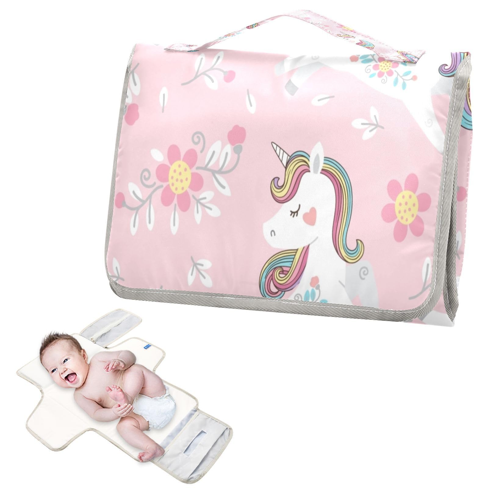 Mala Maternidad Bebe Kipling ART Bolsa Cambiador Blooming Pink