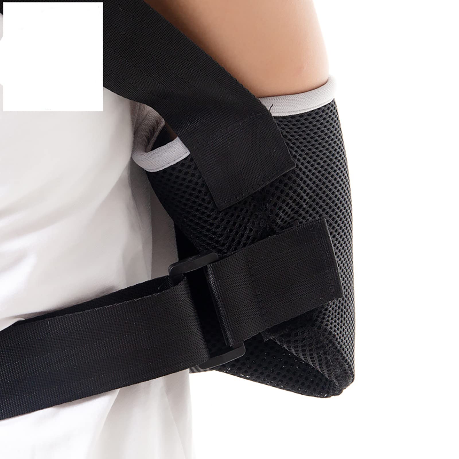 Inmovilizador de Hombro de Malla Ajustable Eslinga de Brazo para Ducha Soporte de Codo de Hombro médico Transpirable para Mujeres Hombres,M