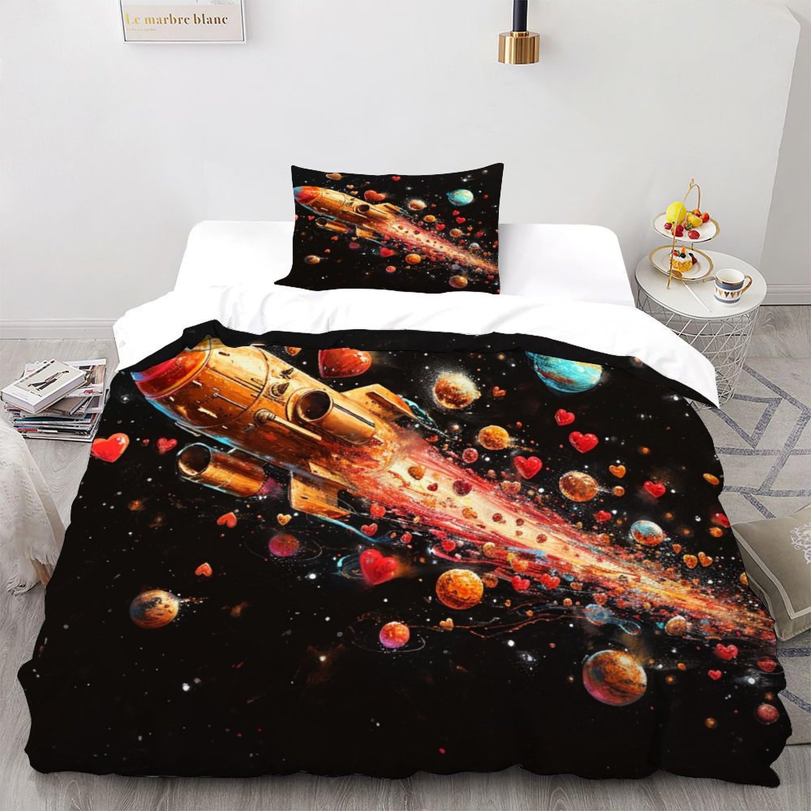Cosmic sky housses de couettes adulte pour transformer l'ambiance d'une chambre single