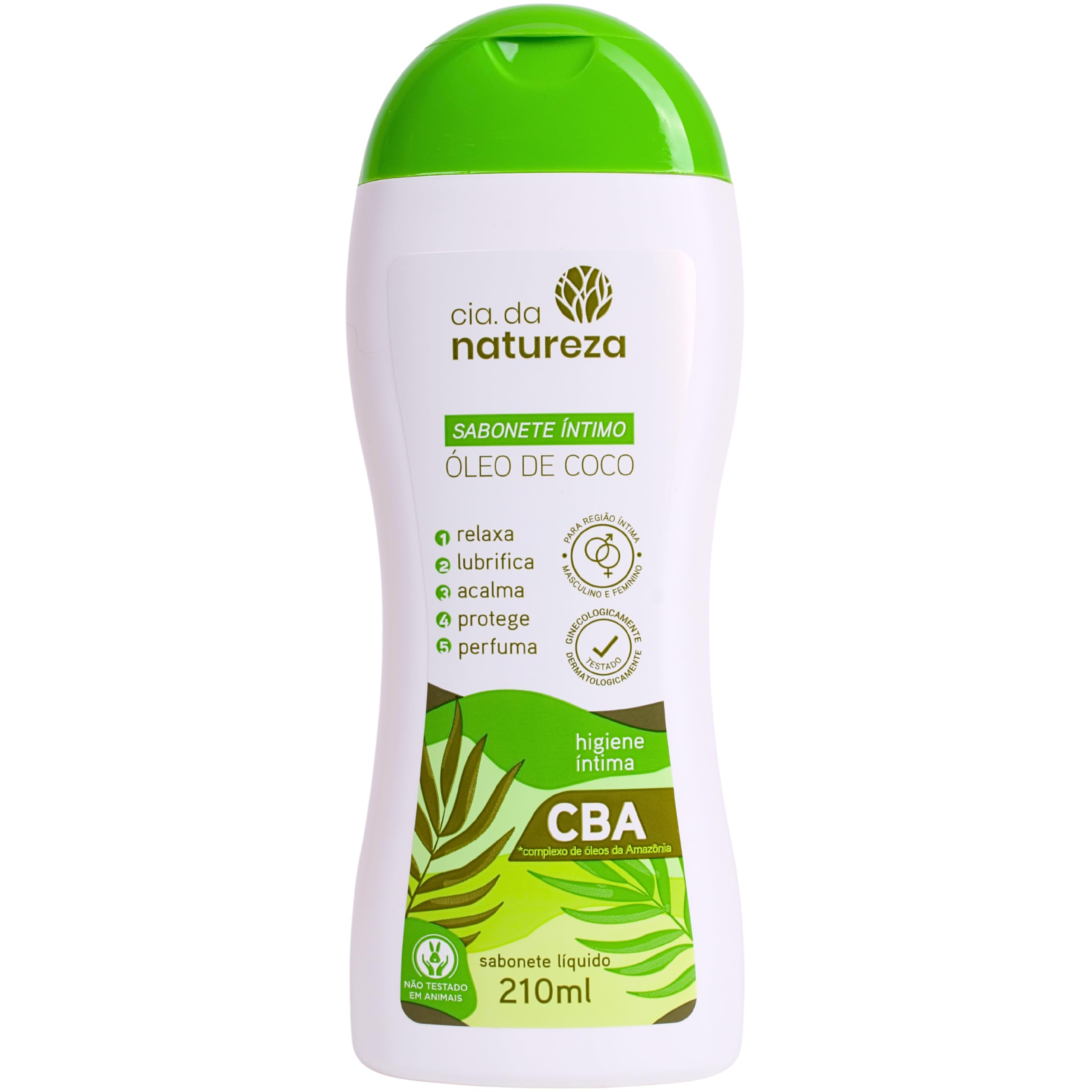 Cia.da natureza, Sabonete íntimo cremoso, Óleo de Coco, 210ml