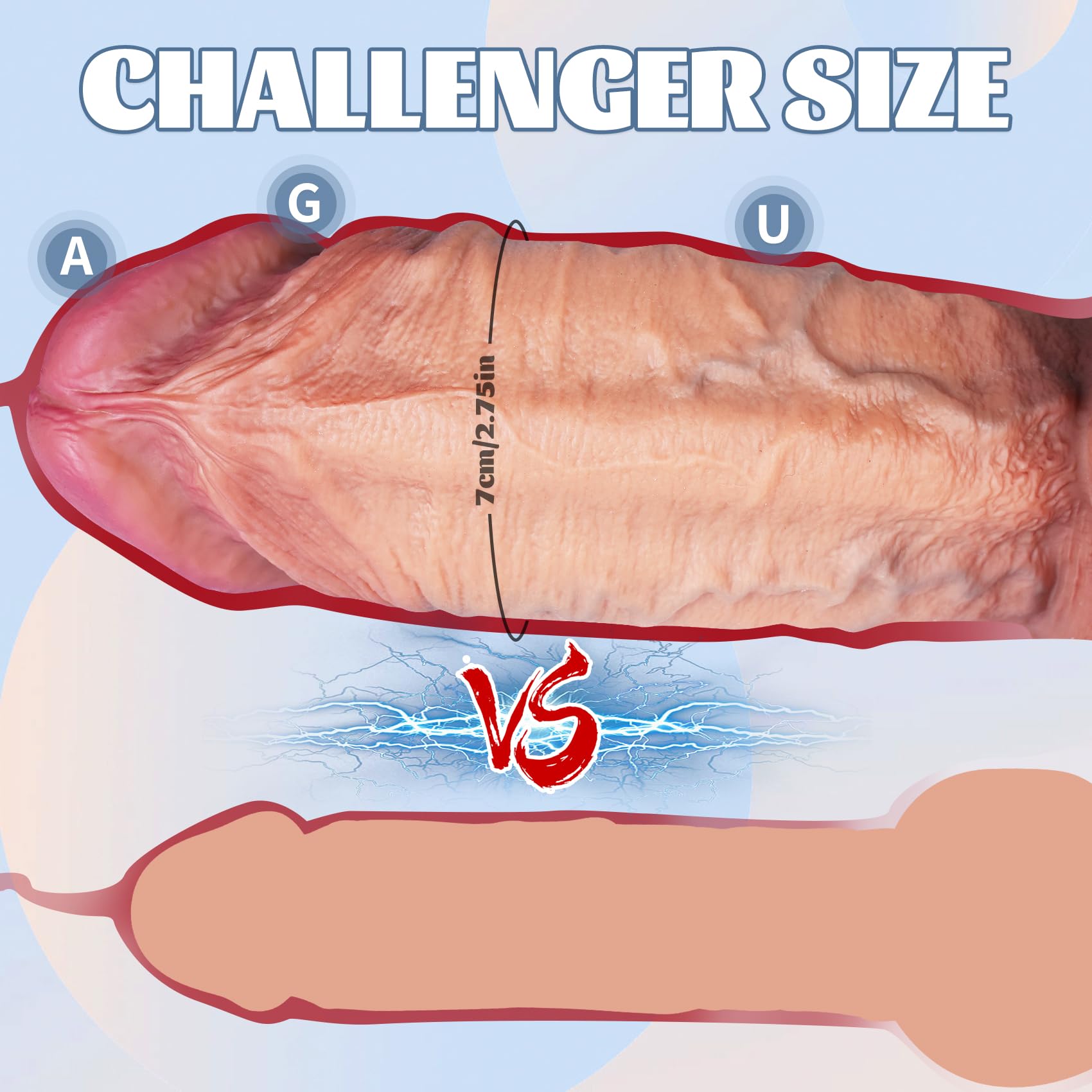 HXLXW Realistischer Dildo aus Flüssigsilikon Realistischer Dildo für erfahrene Anwender, texturierter Silikon-Analpenis für G-Punkt-Training mit Saugnapf für freihändiges Spiel(M)