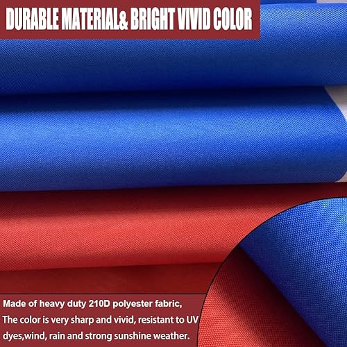 Miniatura 6 de Bandera cubana de 3 x 5 para exteriores, doble cara, banderas de Cuba resistentes para pared con 2 ojales de latón, 4 filas cosidas, decoraciones