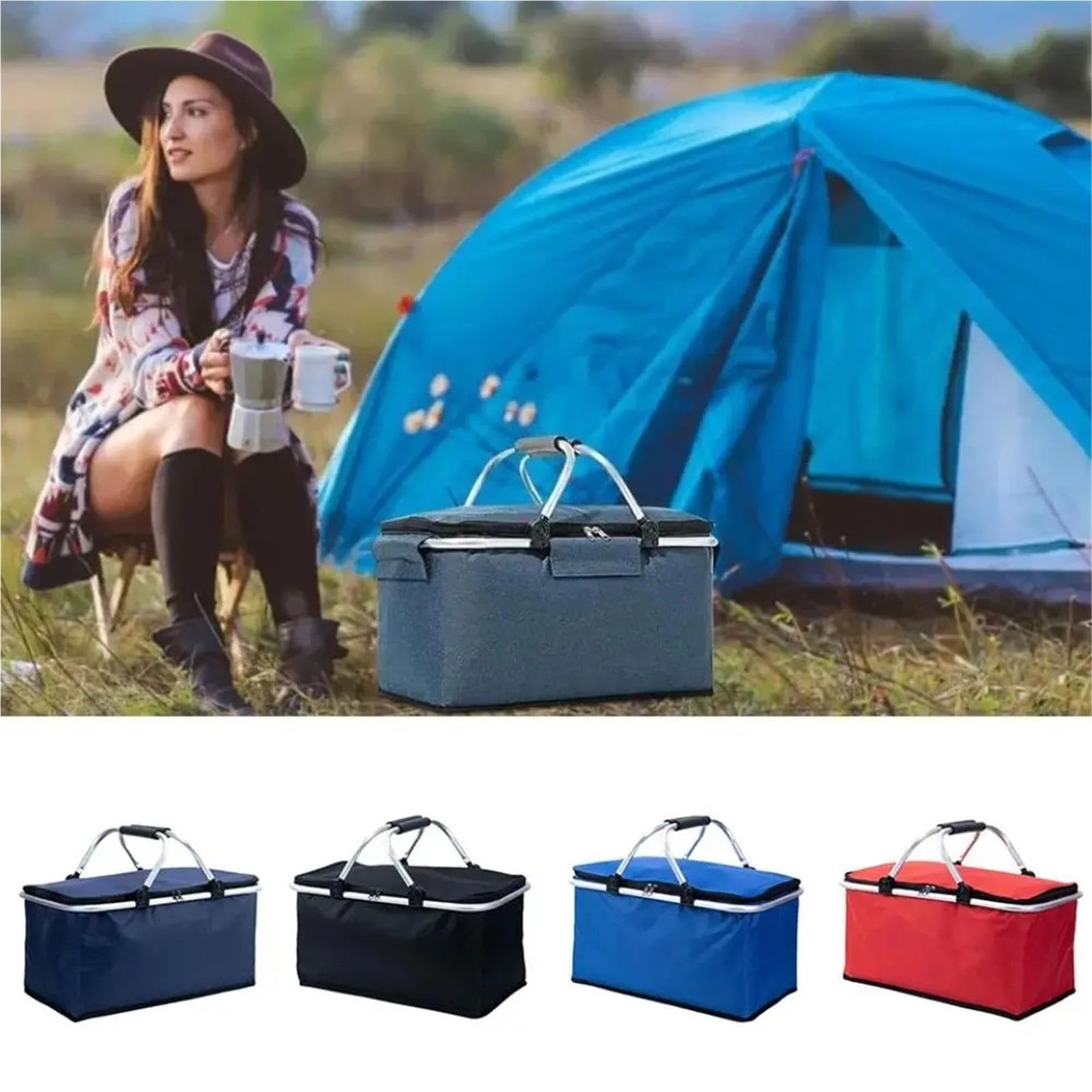 Cesta Picnic Bolsa de Picnic más Fresca con Aislamiento 30 litros
