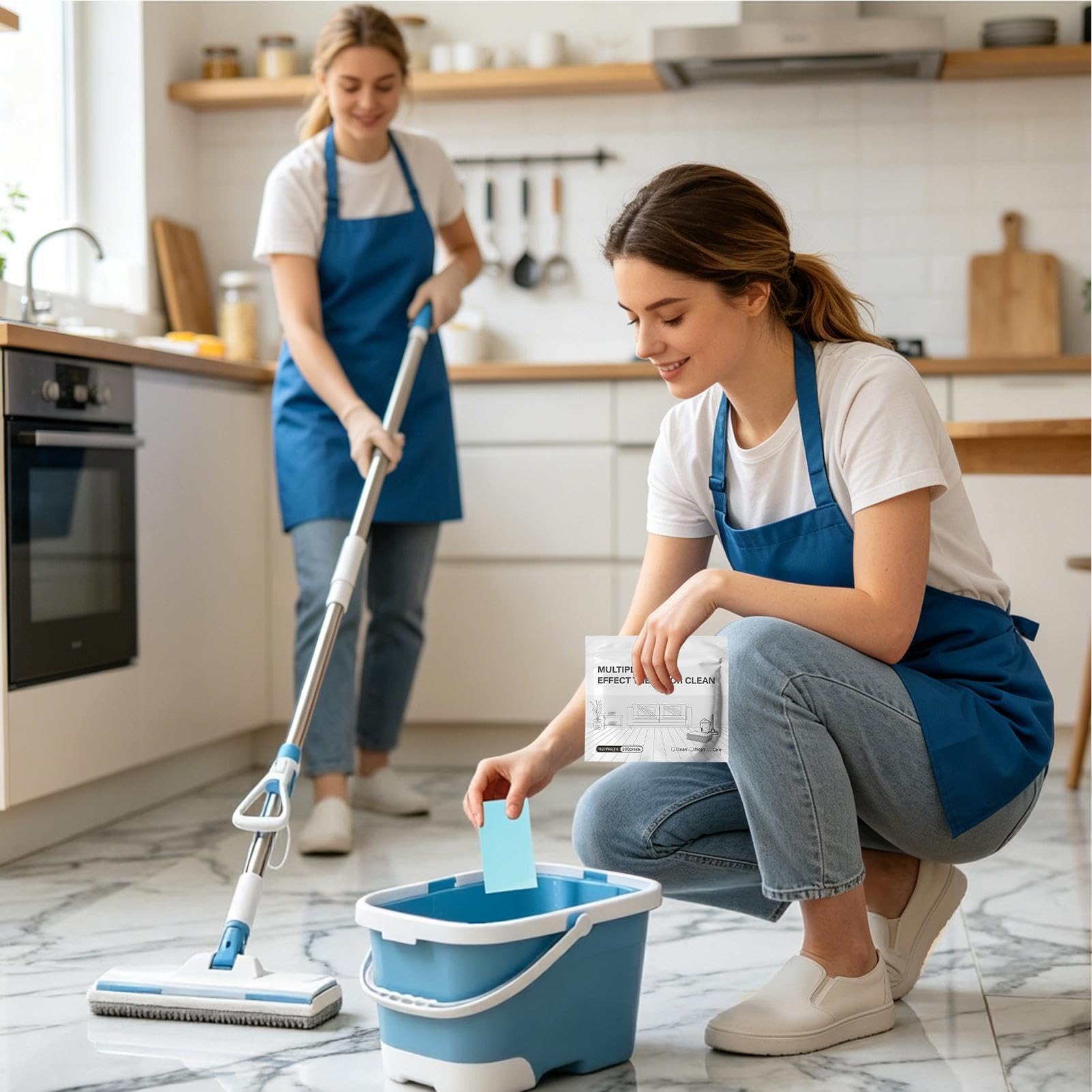 Nettoyant Sol, Nettoyant Pour Serpillière Et Sols, 100 Tablettes Parfumées Puissantes, Solution de Nettoyage de Nettoyage pour Serpillière, Usage Maison Bureau Hôtel Cuisine Commerciale