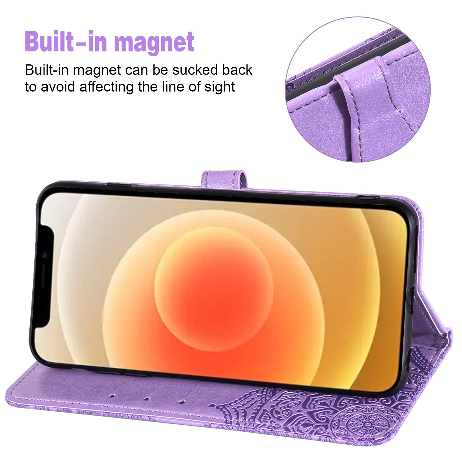 Asuwish Flip-Handyhülle Für IPhone 12 Mini – Mi Produktbild-Vorschau 11
