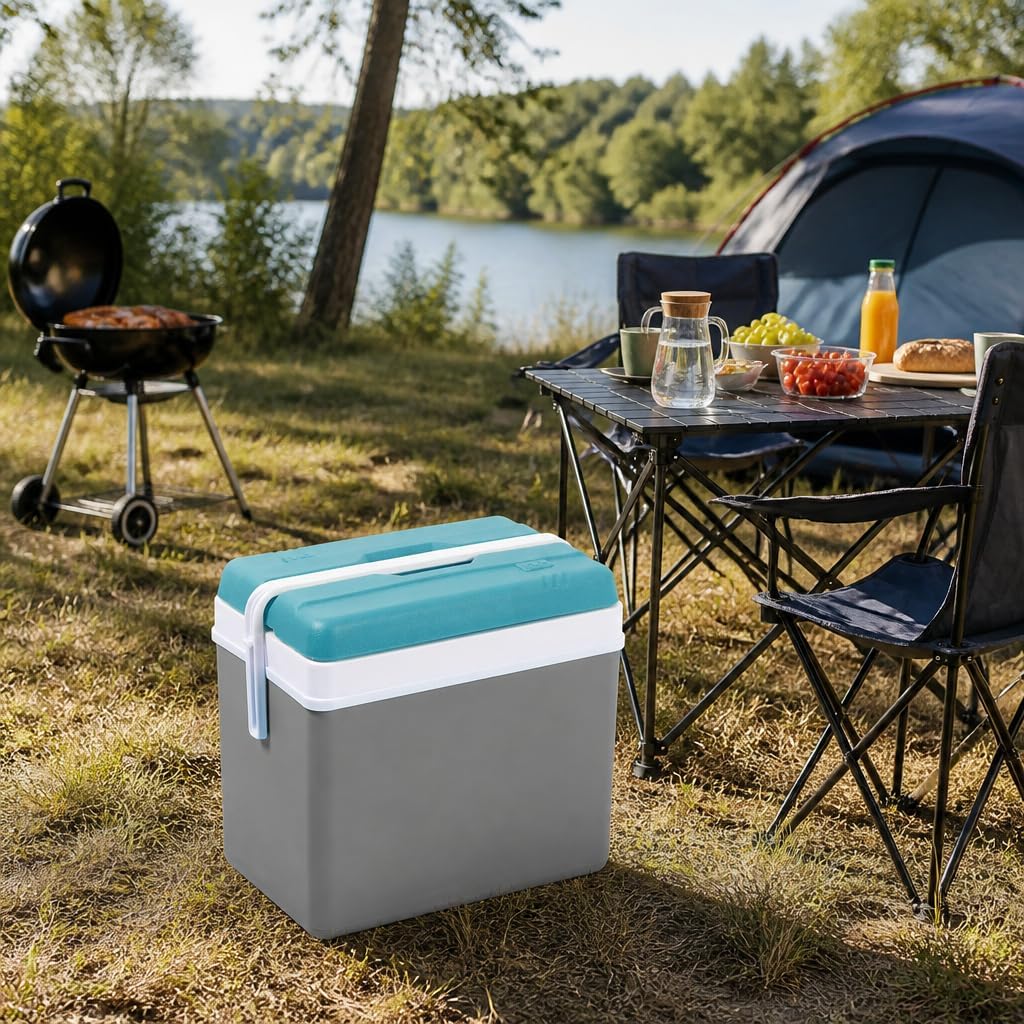 EDA Glacière Isotherme Lot de 2 - Fabriqué en France - Grande Capacité - Plastique Résistant - Design Moderne - Idéale pour Pique‑Niques, Barbecues, Camping Et Utilisation Quotidienne