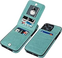 Vista 1 de KIHUWEY Compatible con iPhone 14 Pro Max Funda Billetera con Tapa con Soporte para Tarjeta de Crédito, Cierre Magnético de Cuero Premium, Función