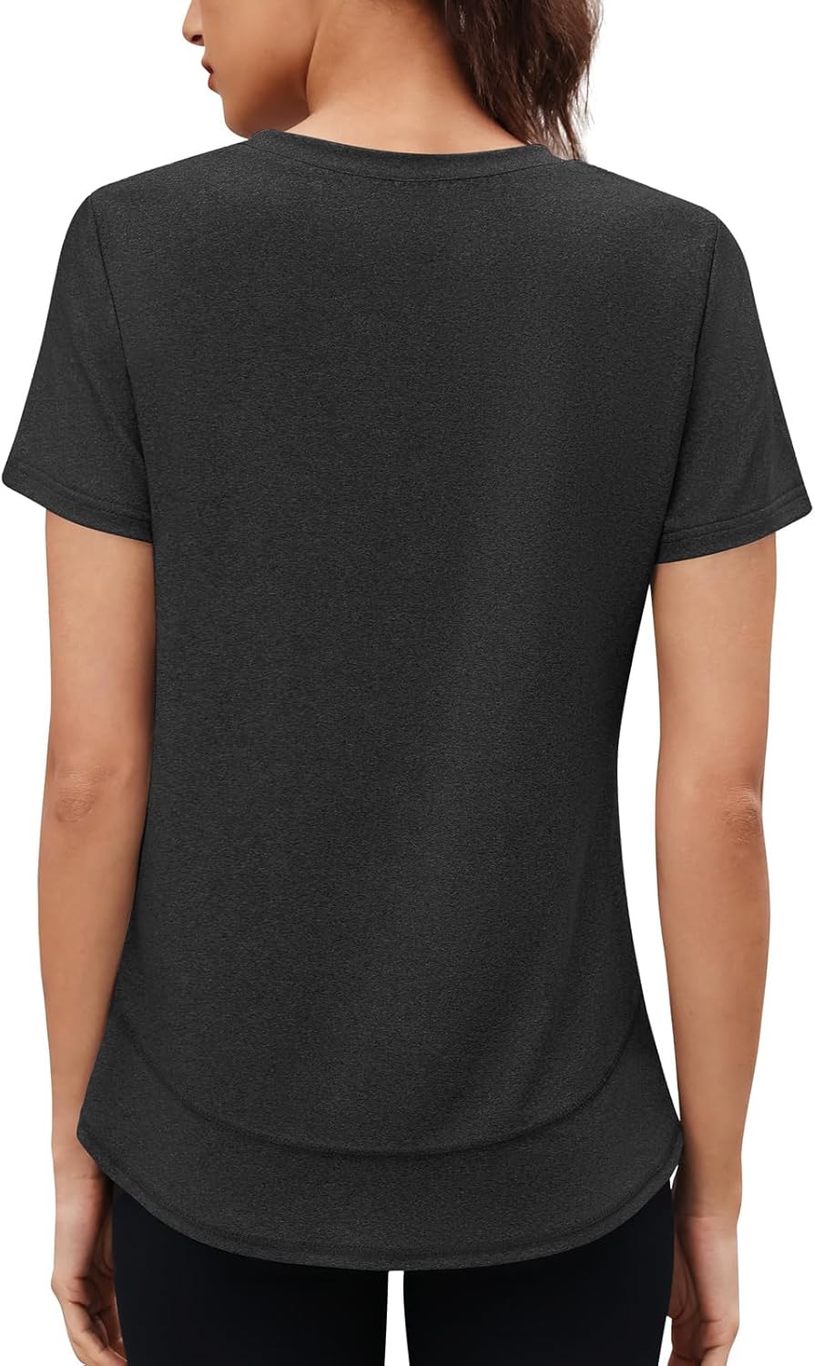 Womens Workout Tops Short Sleeve Crewneck Sports Yoga Running Shirts Quick Dry Outfits S-3XL - Image 6