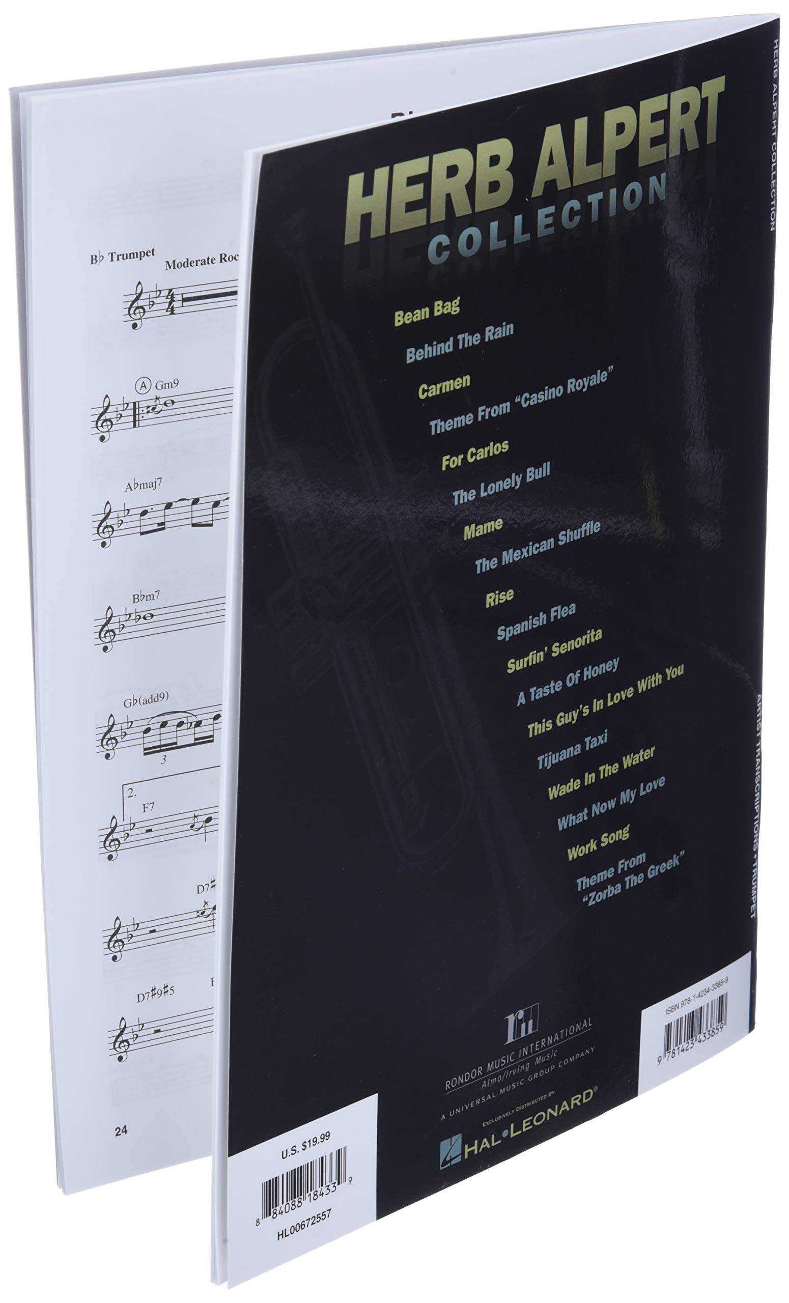 Herb Alpert Collection Trumpet Artist Transcriptions | Jazz Trumpet Sheet Music Book | Note-for-Note Transcriptions of 18 Classic Hits | Hal Leonard Music Book for Jazz Trumpet Players - Image 4