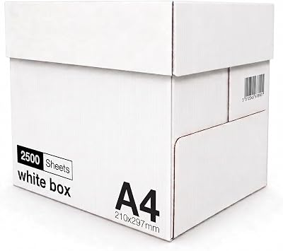 Copier A4 Paper 2500 Sheets Per Ream 75gsm Carton, Bright White Printing Paper for Laser, Inkjet and Copier, Multipurpose A4 Printer Paper for Home, Office and Classroom