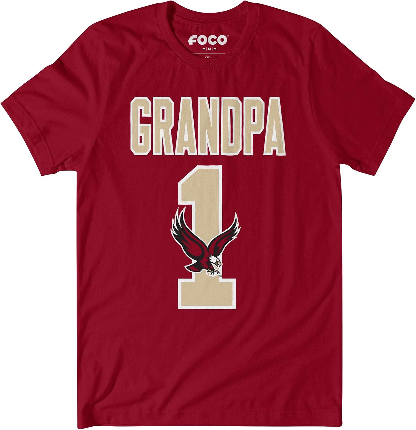 FOCO NCAA Mens NCAA College Team Logo Tee Shirt No. 1 Grandpa T-Shirt